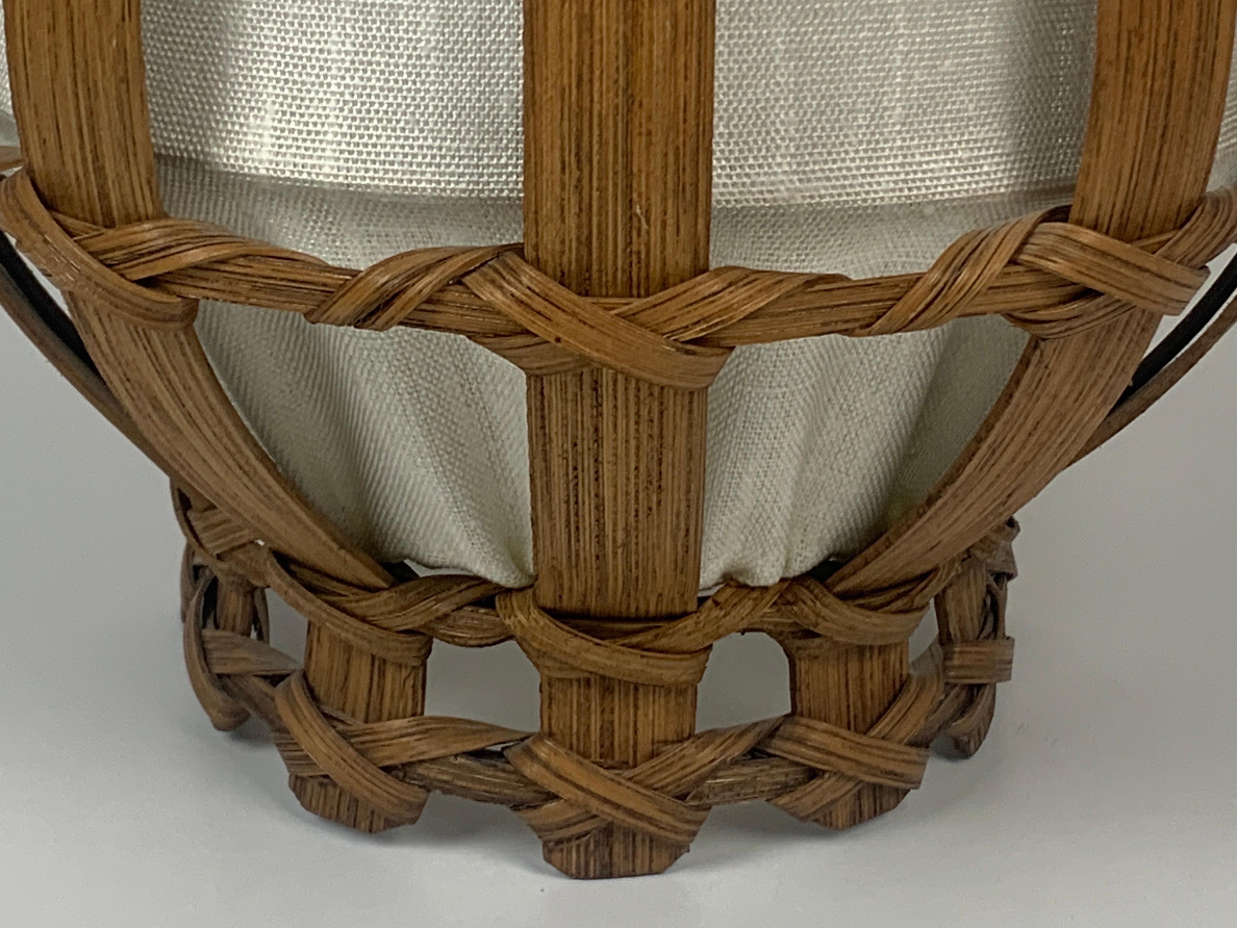 Große dänische Wandleuchter aus Holzfurnier und Stoff, 1970er Jahre, 2er-Set, Set im Angebot 3