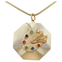  Dankner Artists Palette Dearest Gold Charm/Pendant