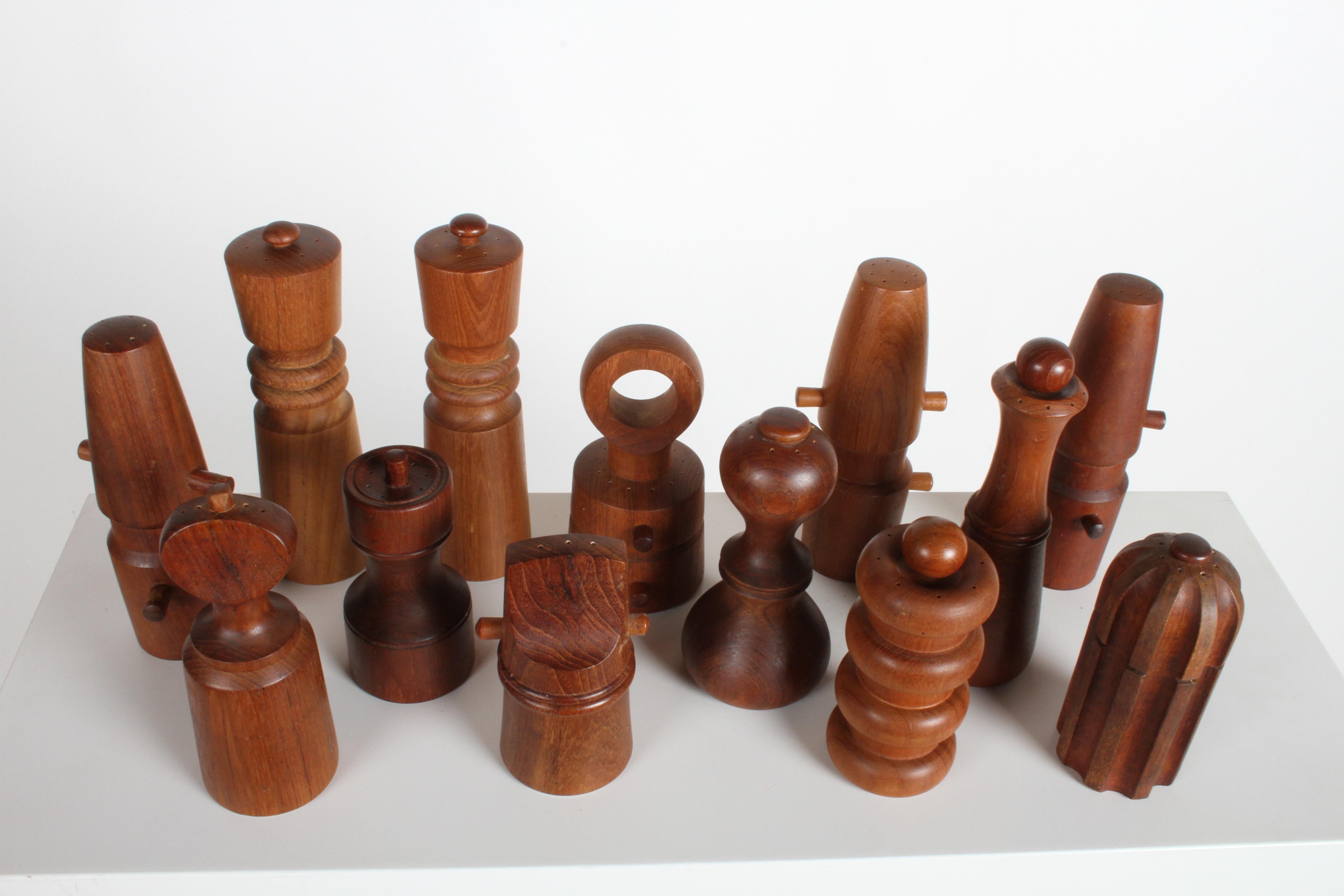 Large Dansk Collection of Pepper Mills and Salt Shakers, IHQ 3