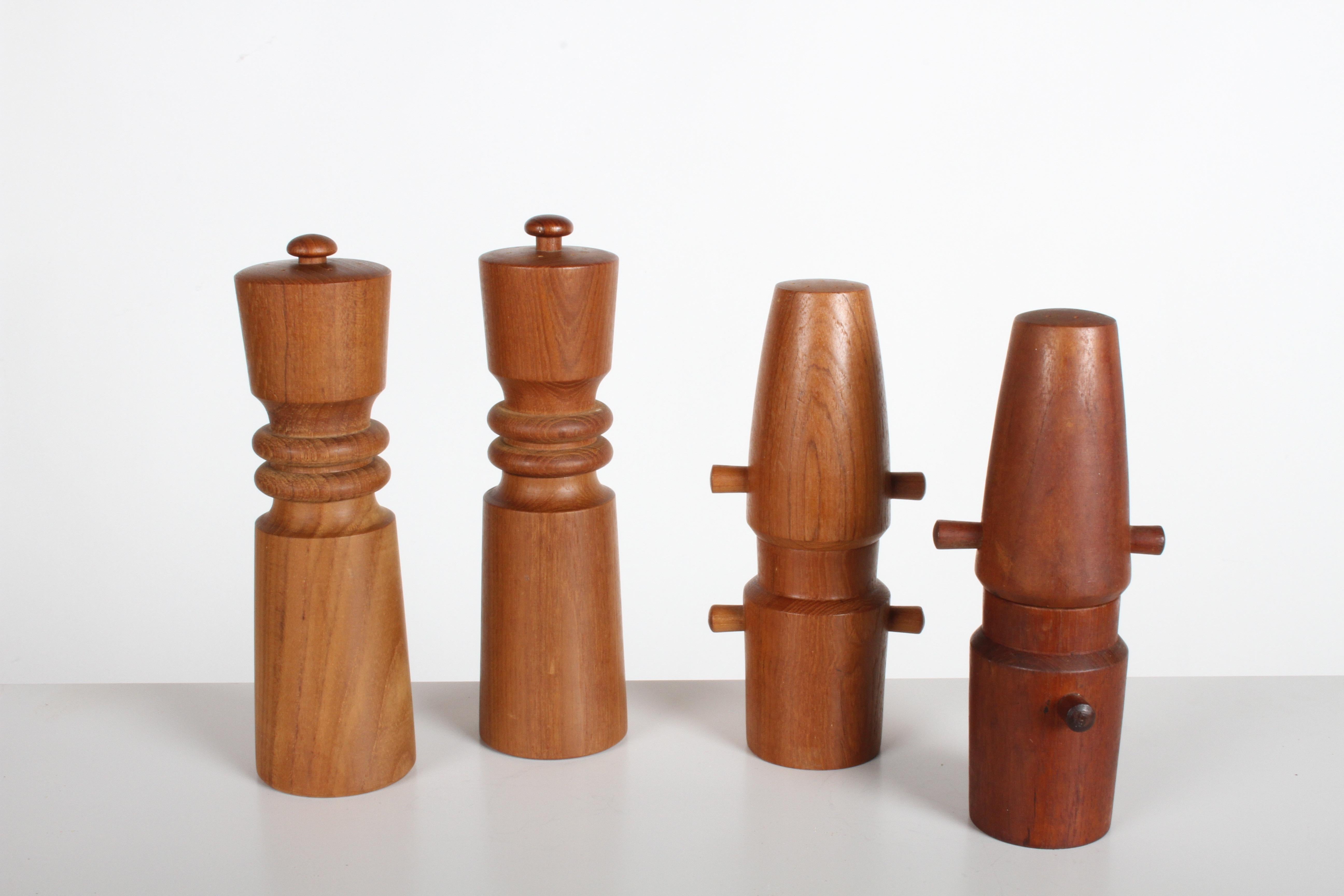 Danish Large Dansk Collection of Pepper Mills and Salt Shakers, IHQ