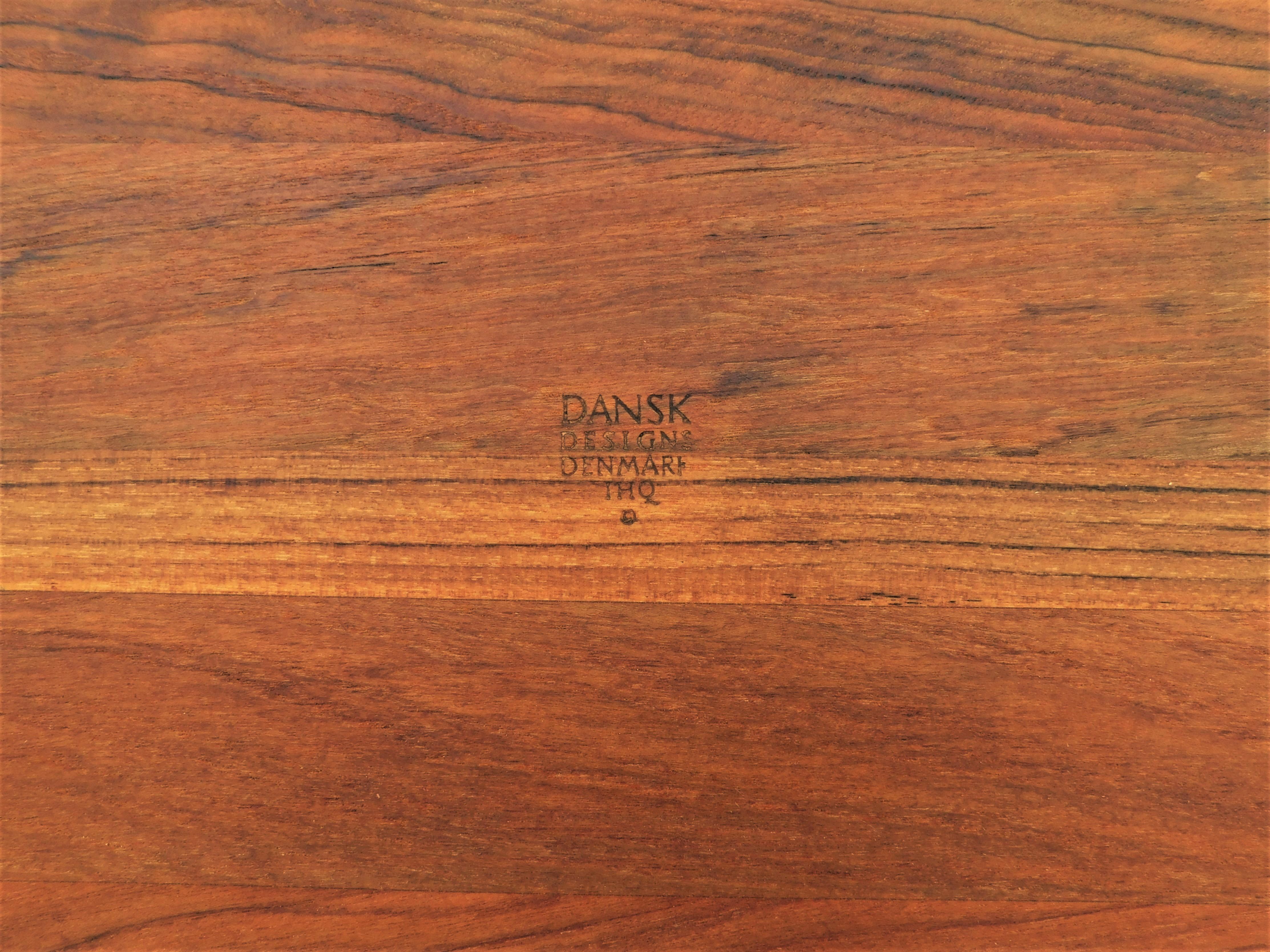 Large Dansk Design Teak Vintage Cutting Board Tray Platter by Jens H. Quistgaard For Sale 1