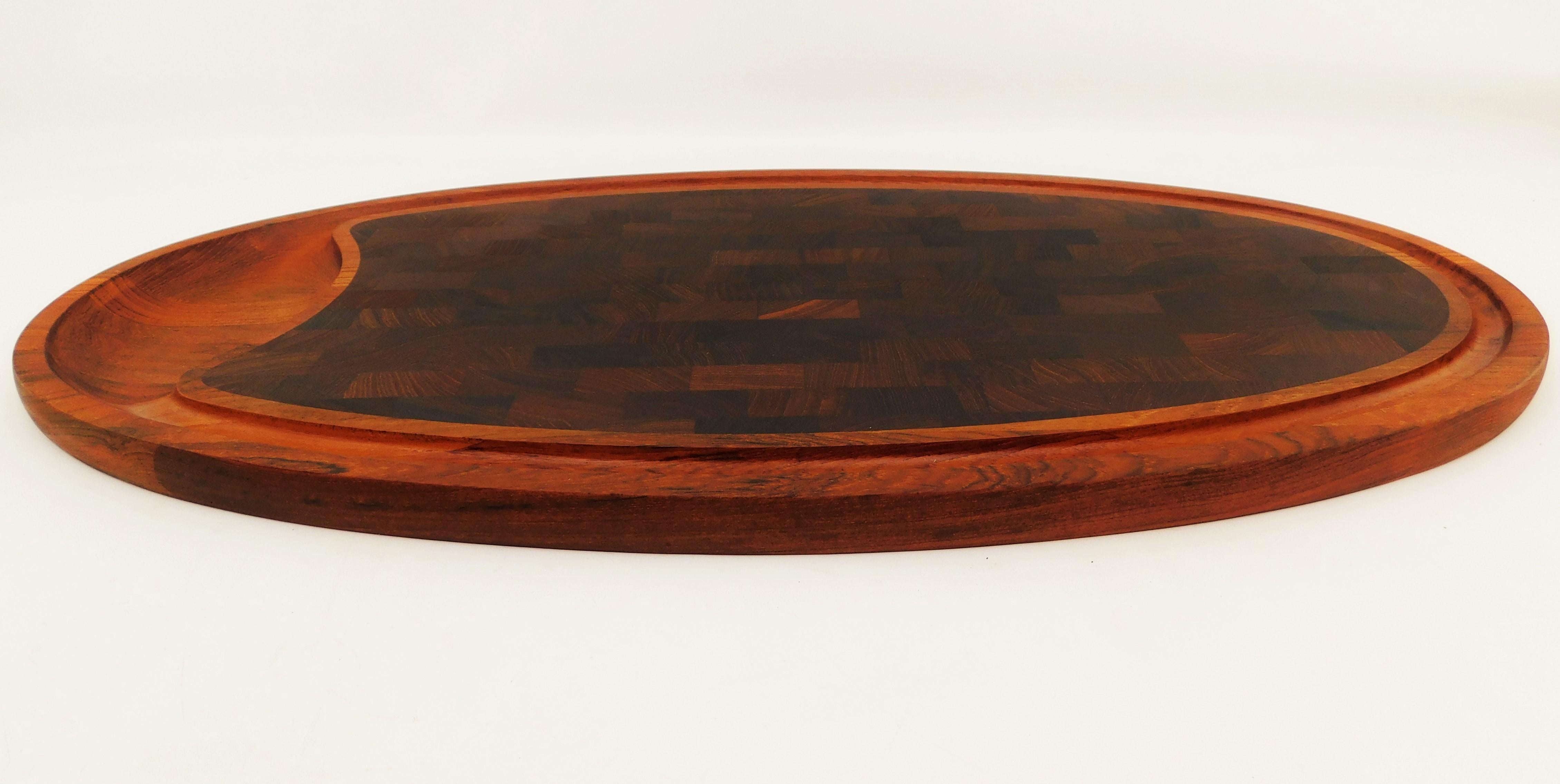 Mid-20th Century Large Dansk Design Teak Vintage Cutting Board Tray Platter by Jens H. Quistgaard For Sale