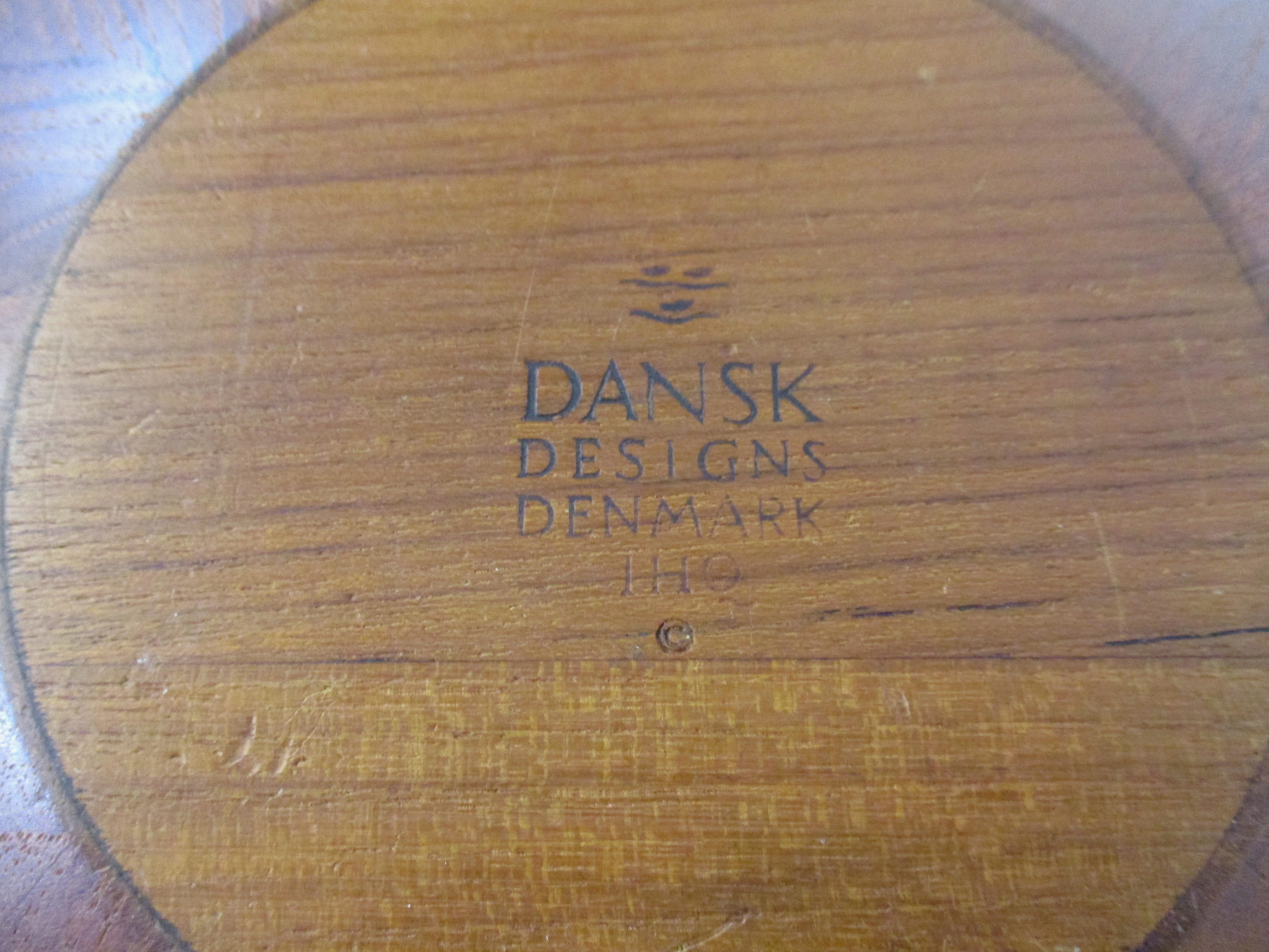 Large Dansk Staved Teak Centerpiece / Serving Bowl by Jens Quistgaard  For Sale 1