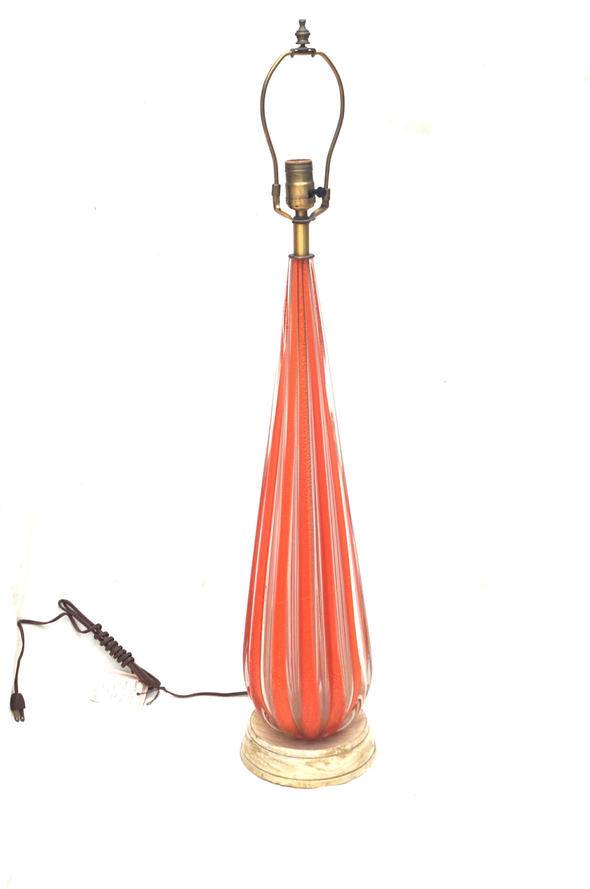 Große Dante Cerza Sammlung Camer Murano-Glas-Tischlampe ist dies 36 