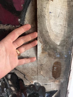 Large Dario villalba abstract expressionist painting 1963