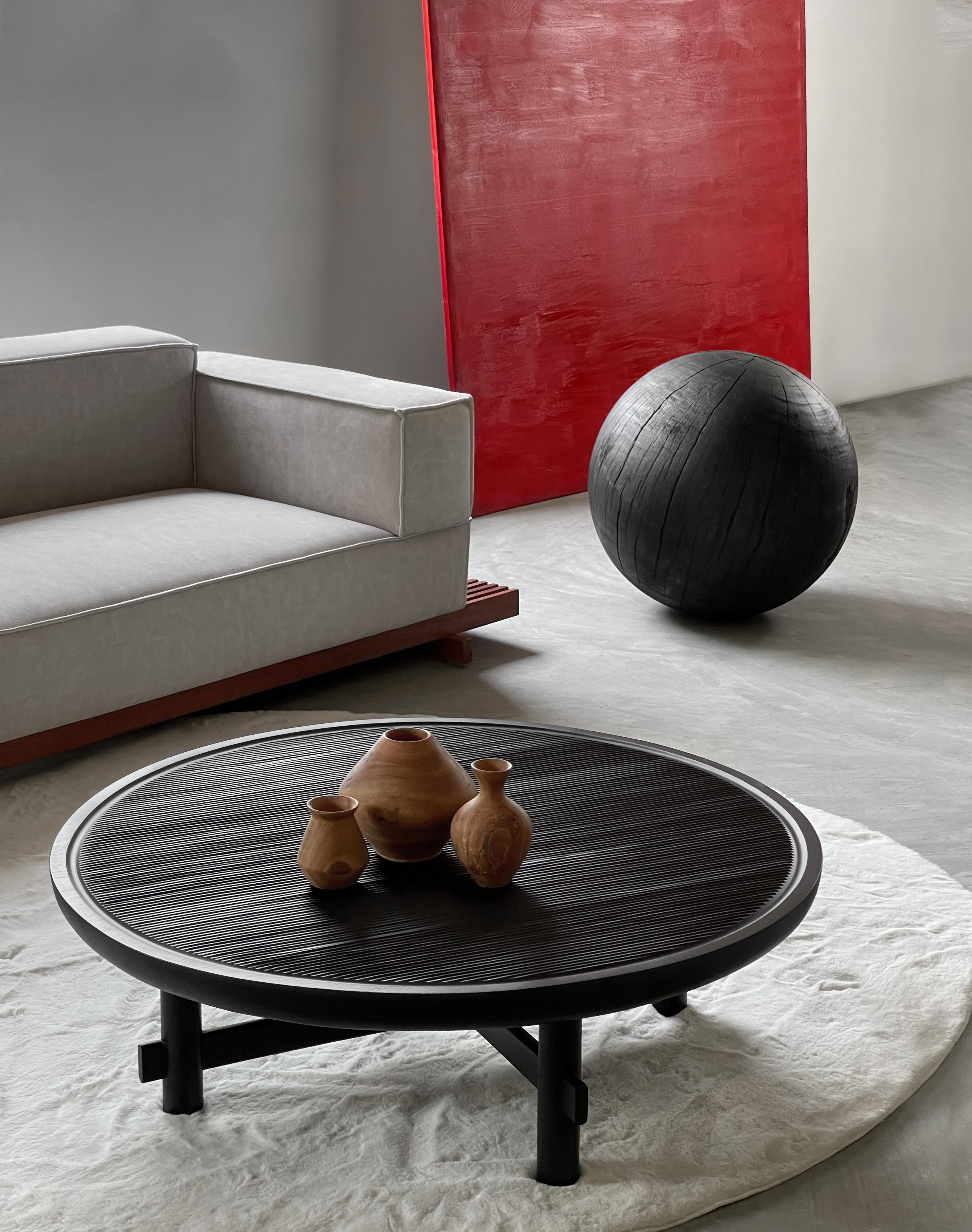 XXIe siècle et contemporain Grande table basse Hoàng Sa marron foncé 04 by ONON DETAILS en vente
