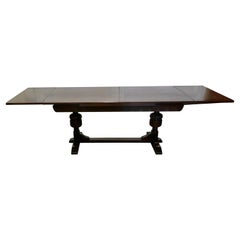 Large Dark Oak Refectory Extending Table