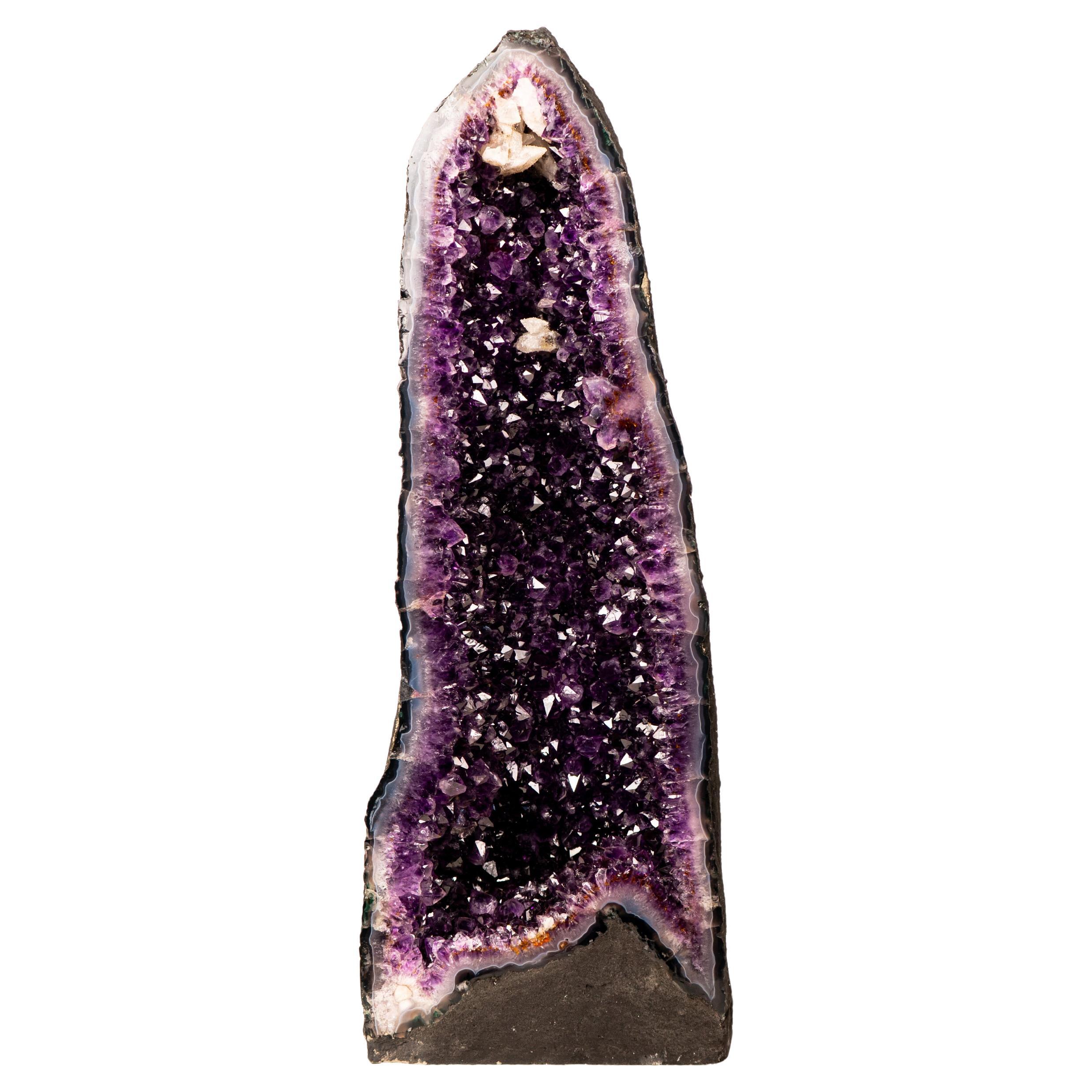 Geoda grande de amatista morada oscura (grado AAA)