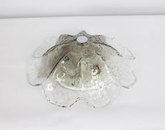 Large Dark Toned Murano Glass Ceiling Fixture, Kaiser, Germany, 1970s