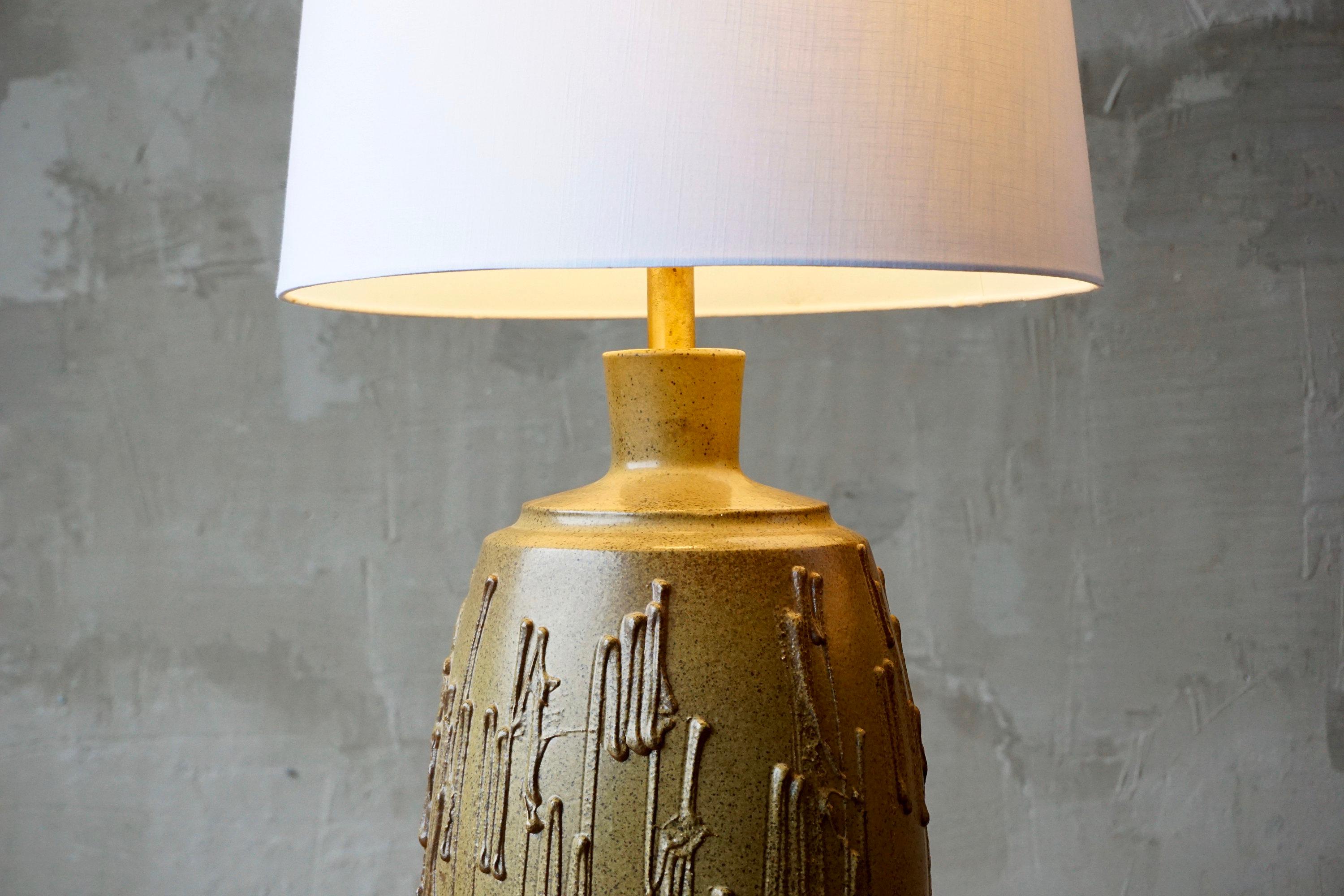 Mid-Century Modern Large David Cressey Ceramic Table Lamps For Sale