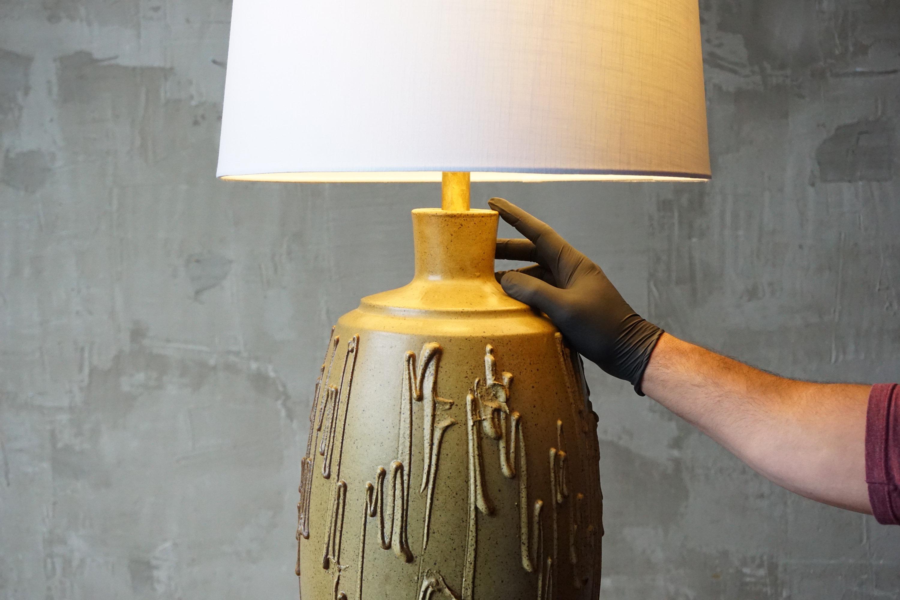Mid-20th Century Large David Cressey Ceramic Table Lamps For Sale