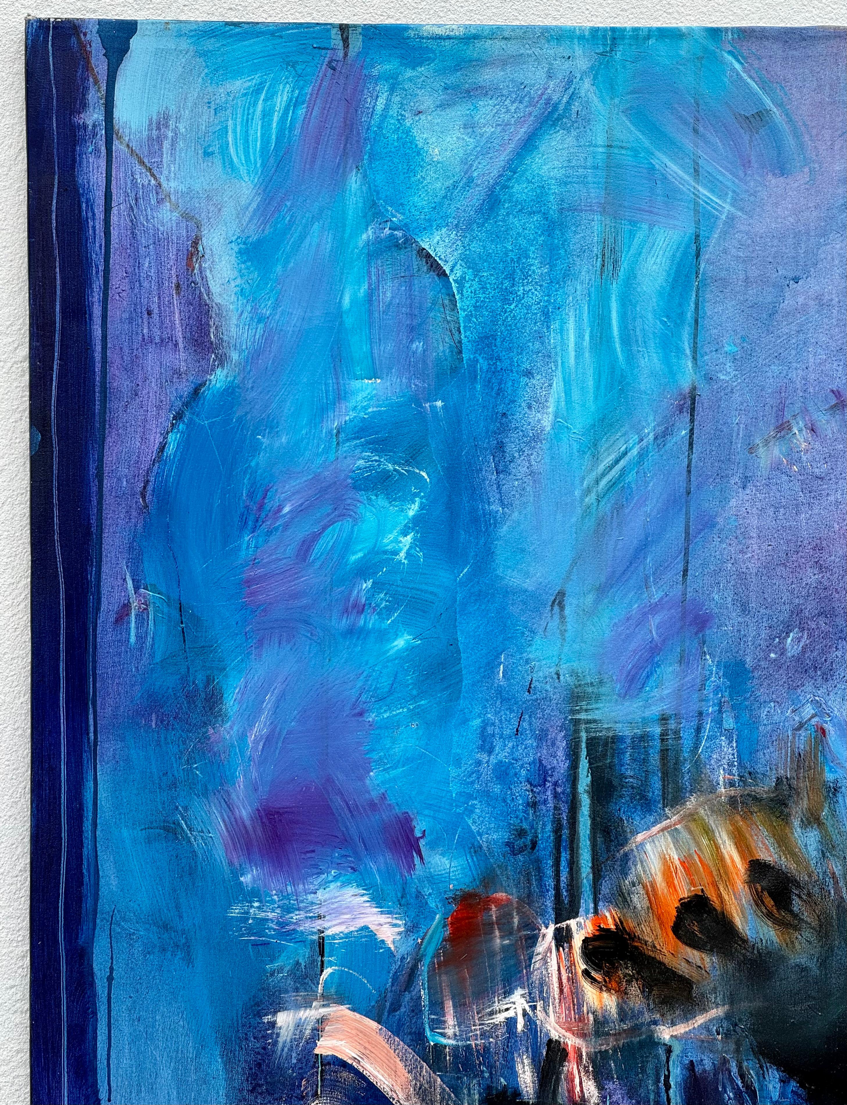 Grande peinture abstraite sur toile Armitage Bon état - En vente à Bradenton, FL