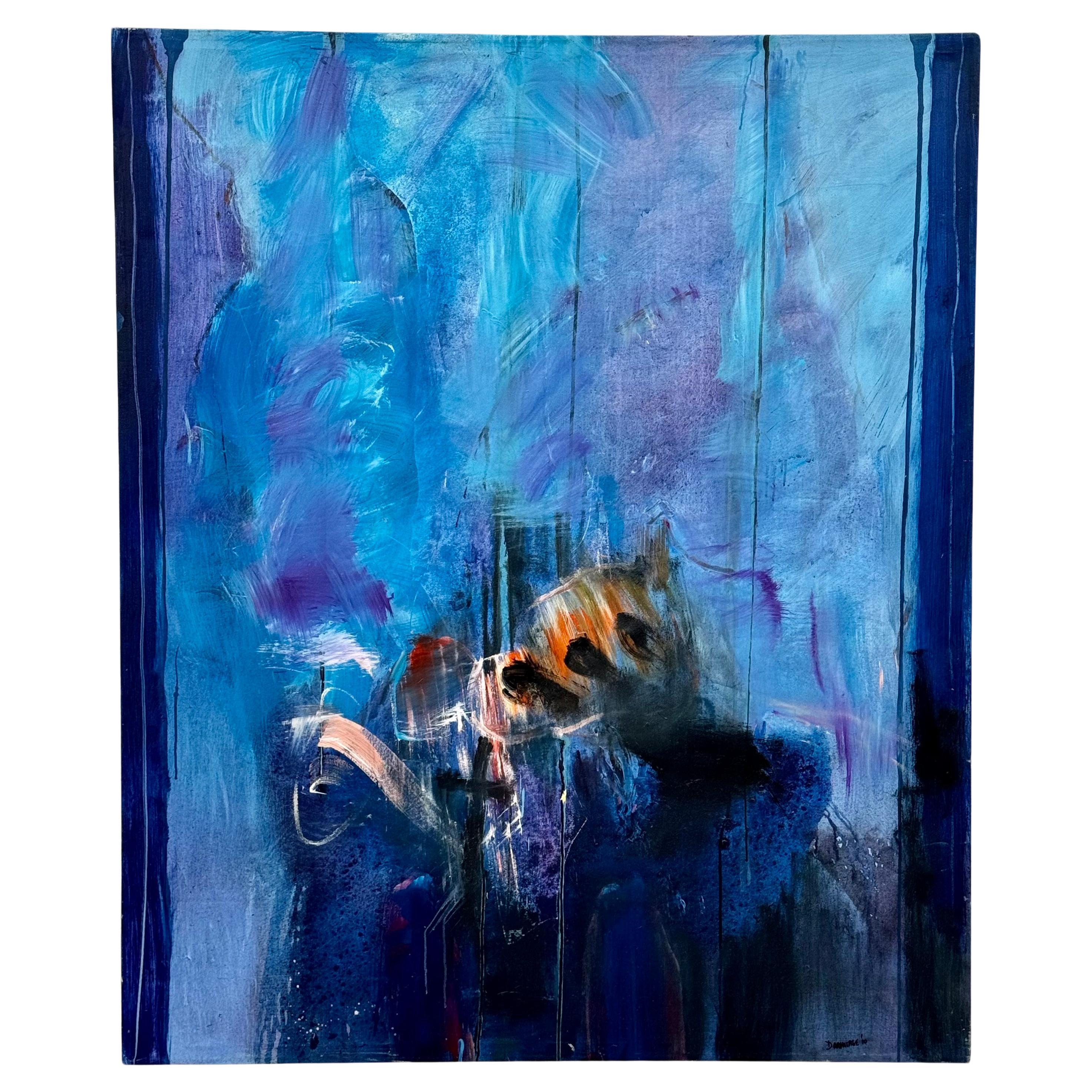 Quadro astratto su tela di David David Large Armitage di grandi dimensioni