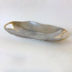 Large David Marshall Aluminum and Brass Tray, circa 1970, Spain
