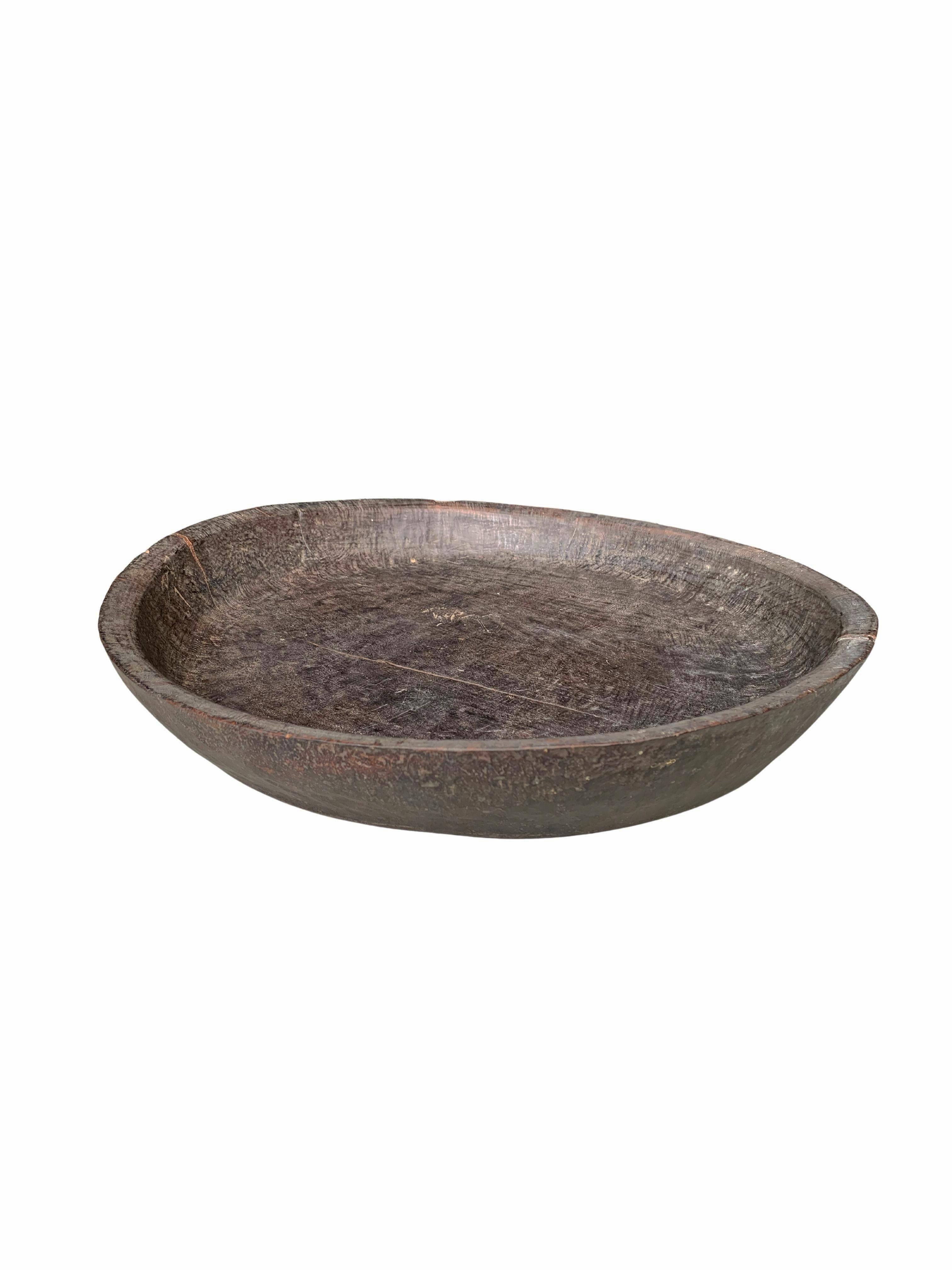 Indonesian Dayak Tribe Ironwood Bowl, Early 20th Century For Sale