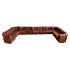 Large De Sede DS-11 Modular Sofa Consisting of Eleven Elements