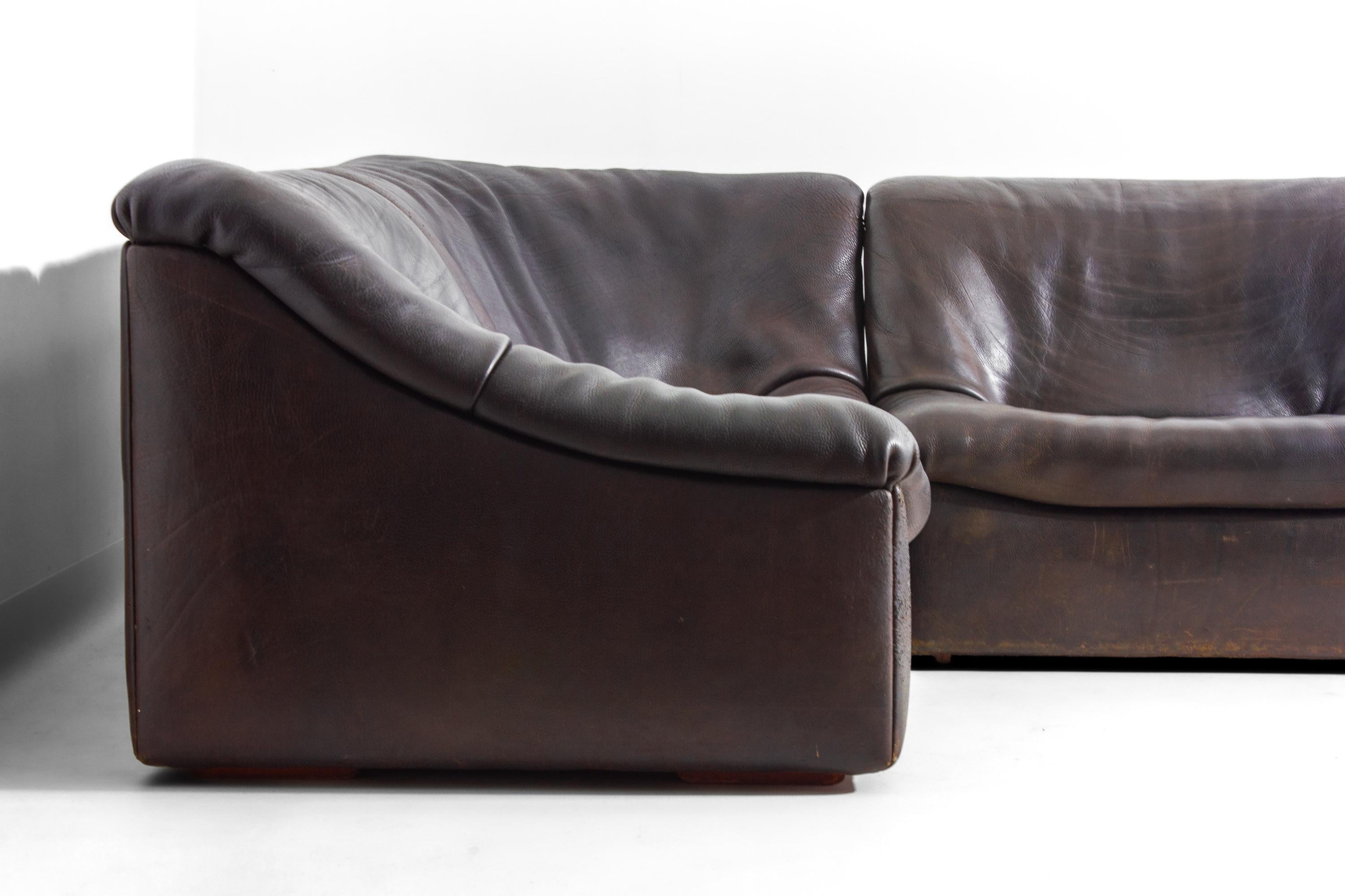 Grand canapé modulaire De Sede 'DS-46' avec fauteuil, Suisse 1970 en vente 4