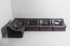 Large De Sede 'DS-46' Modular Sofa with armchair, Switzerland 1970s