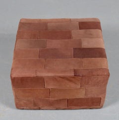 Large De Sede Patchwork Leather Ottoman
