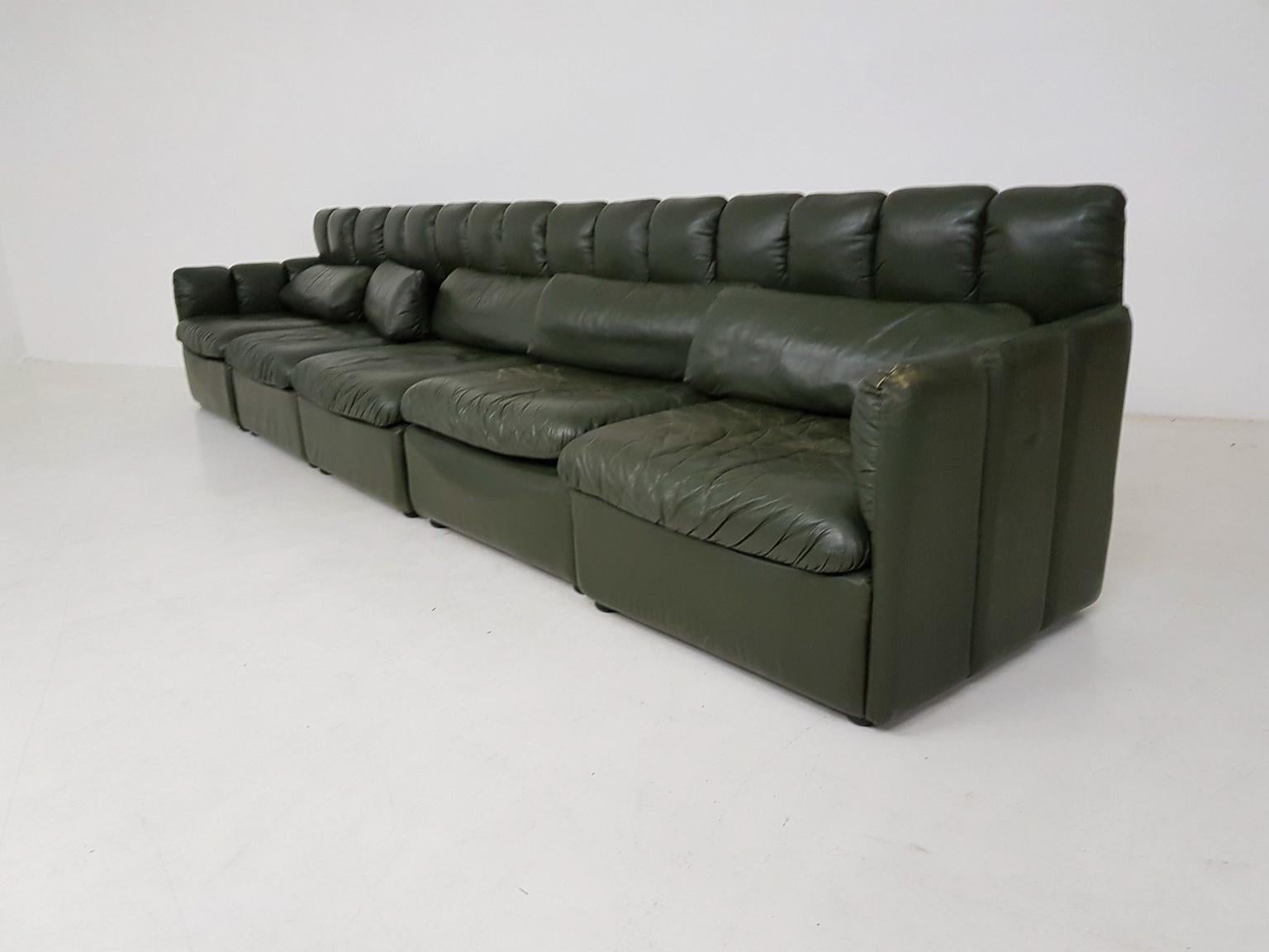 leather modular lounge