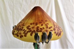 Large Deco Mushroom Lamp, Manner of Galle'