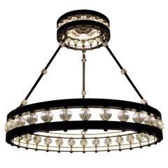 Large Deco Style Corona Chandelier