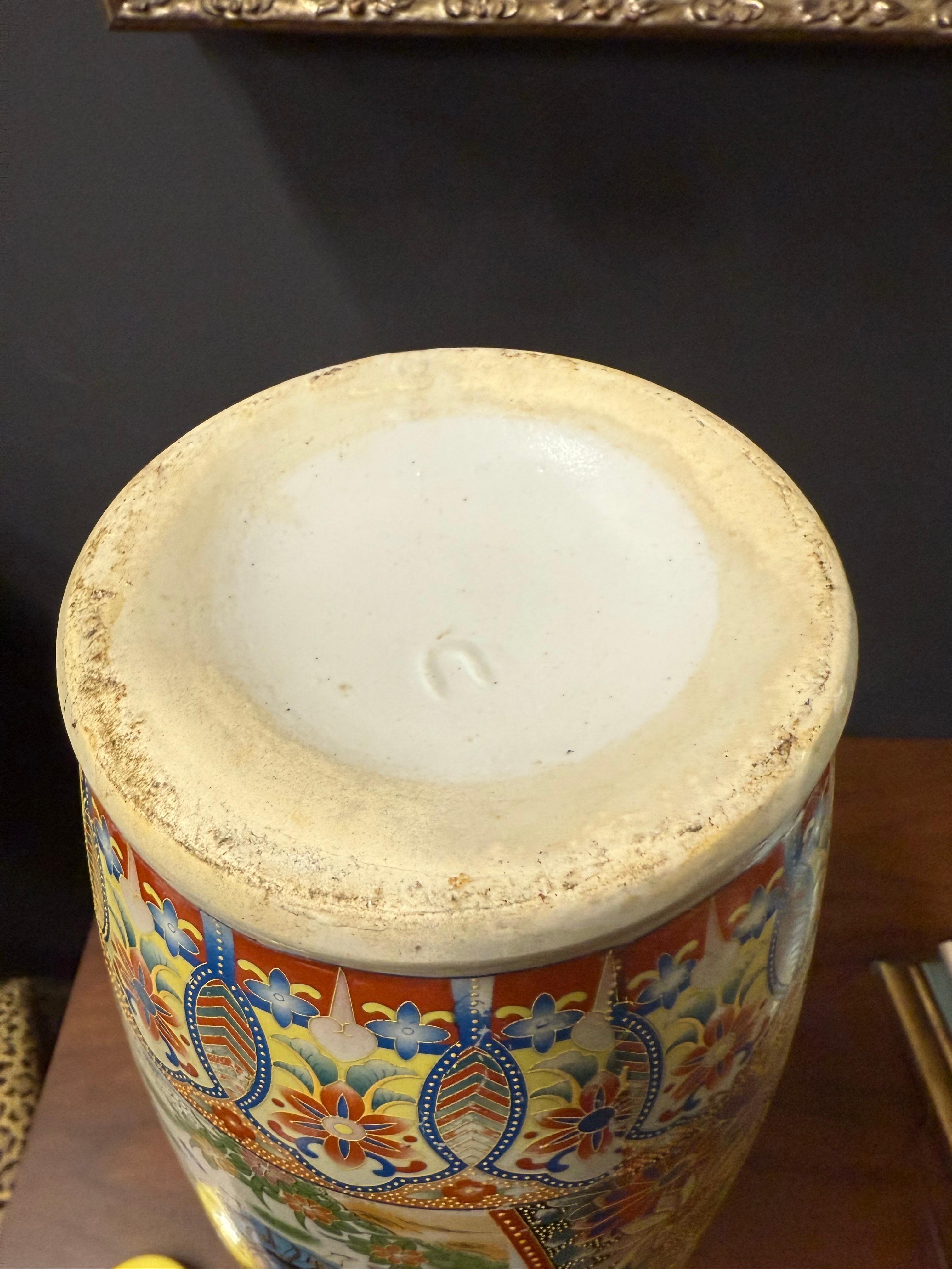 Large Decorated Chinese Vase from Ignoto, 1960 For Sale 6