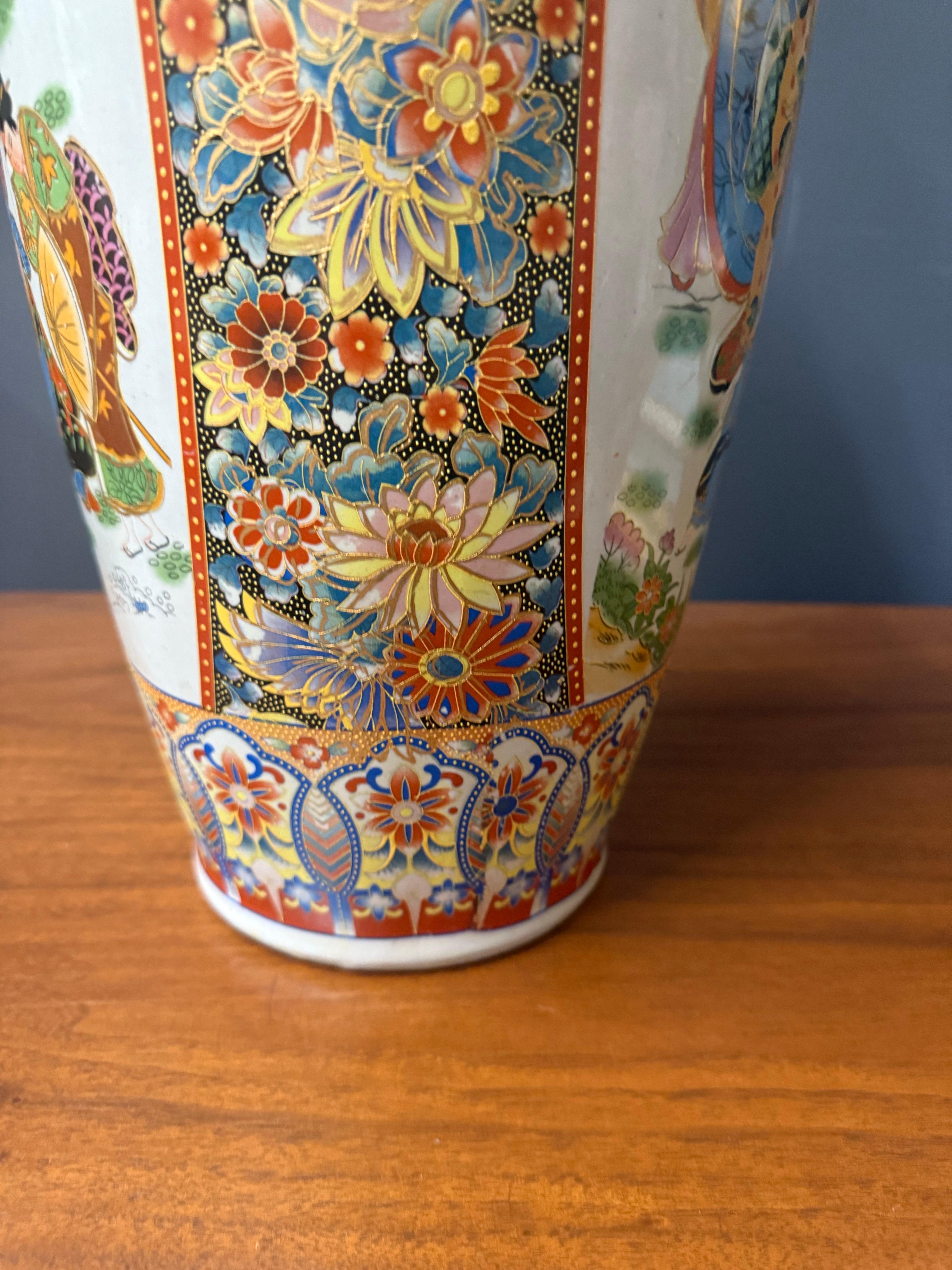 20th Century Large Decorated Chinese Vase from Ignoto, 1960 For Sale