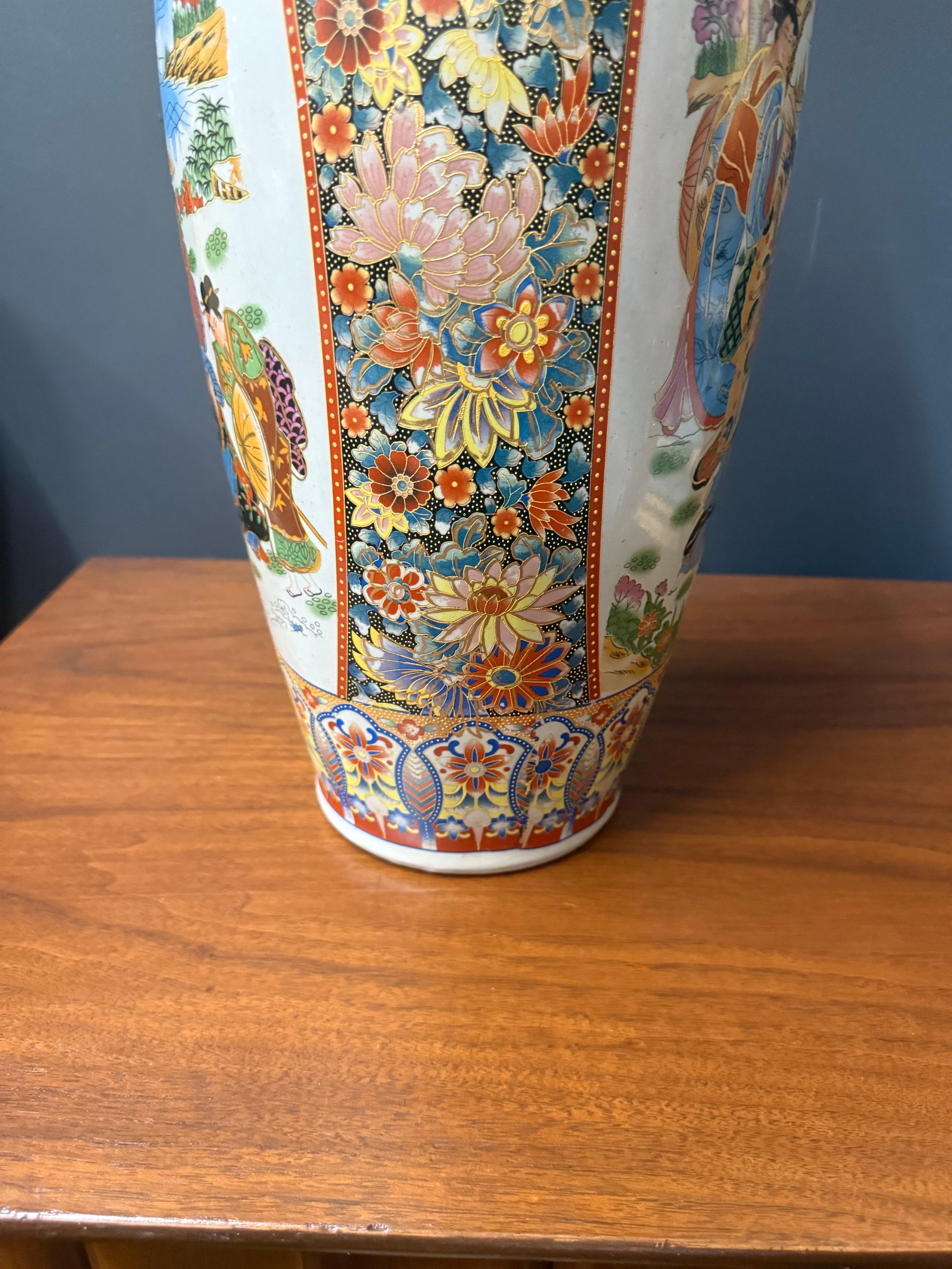 Large Decorated Chinese Vase from Ignoto, 1960 For Sale 1