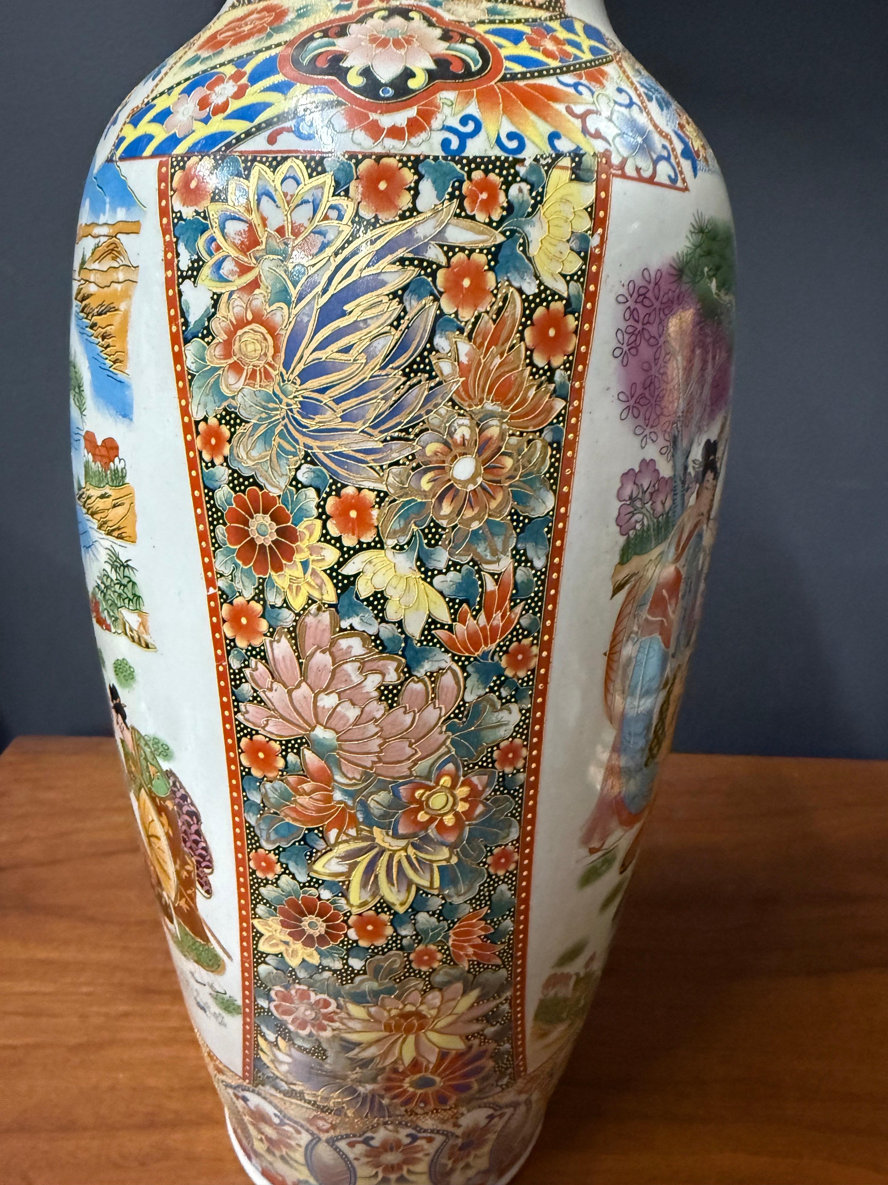 Large Decorated Chinese Vase from Ignoto, 1960 For Sale 2