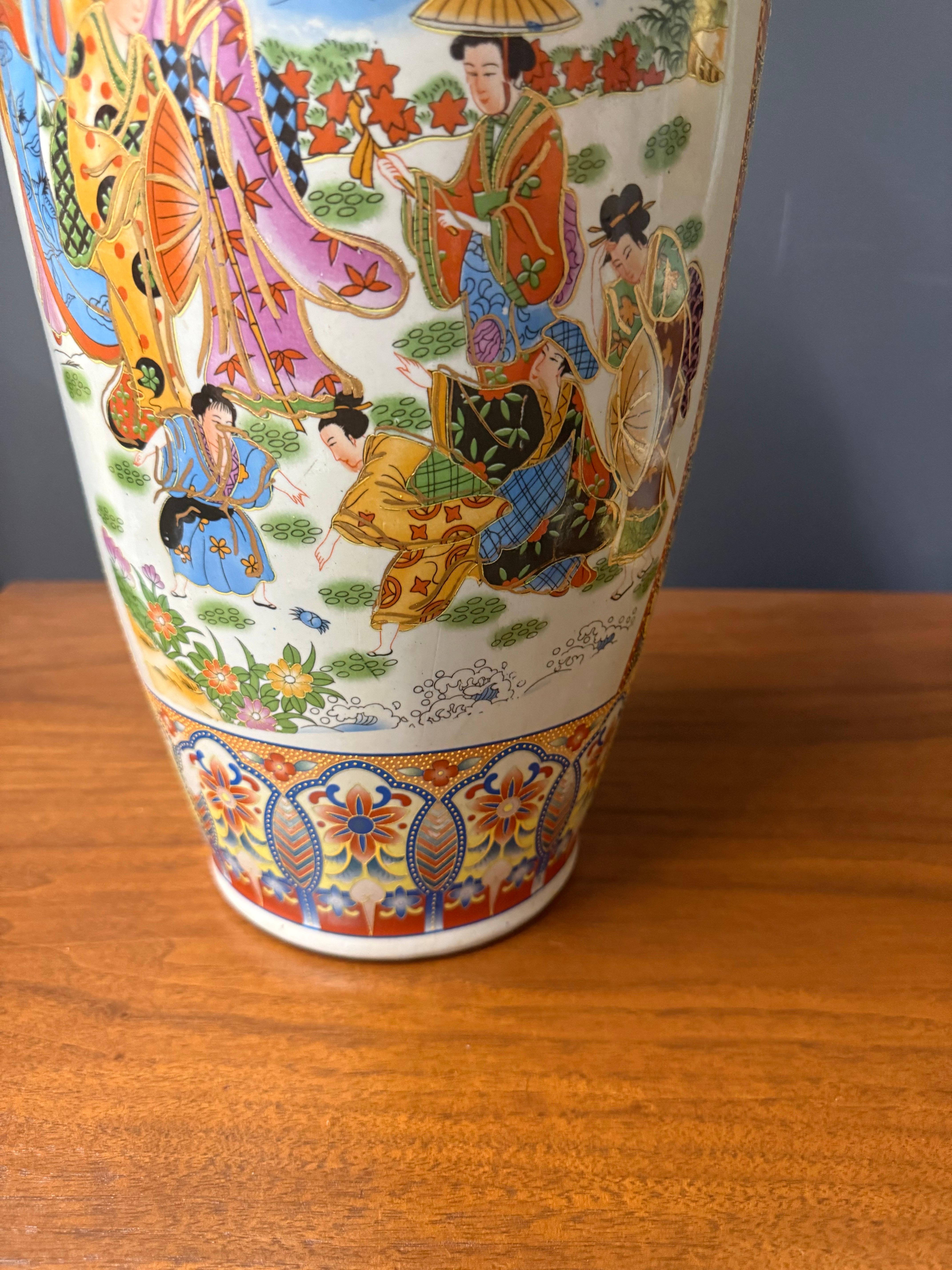 Large Decorated Chinese Vase from Ignoto, 1960 For Sale 3