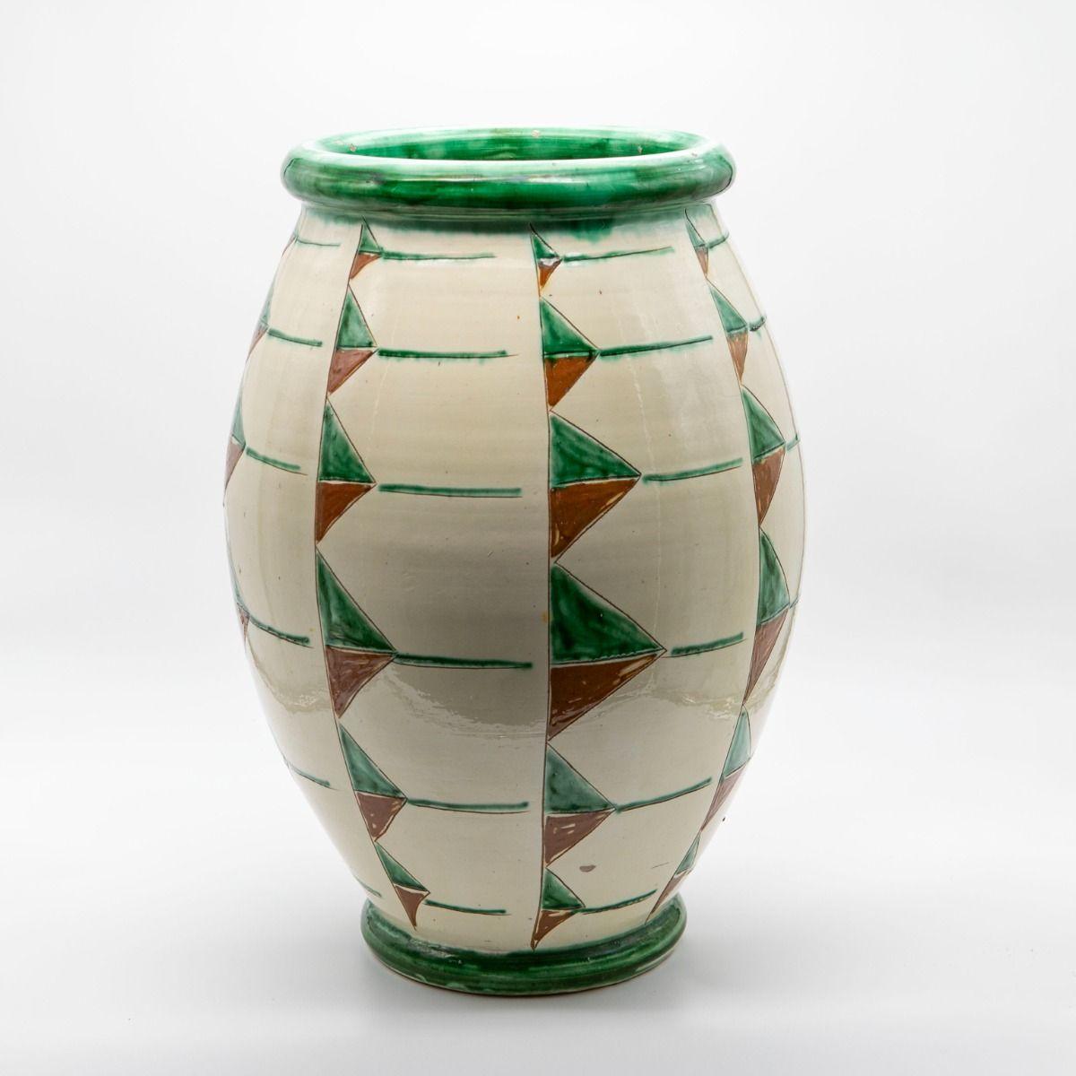 Large Decorated Kähler Floor Vase, Denmark