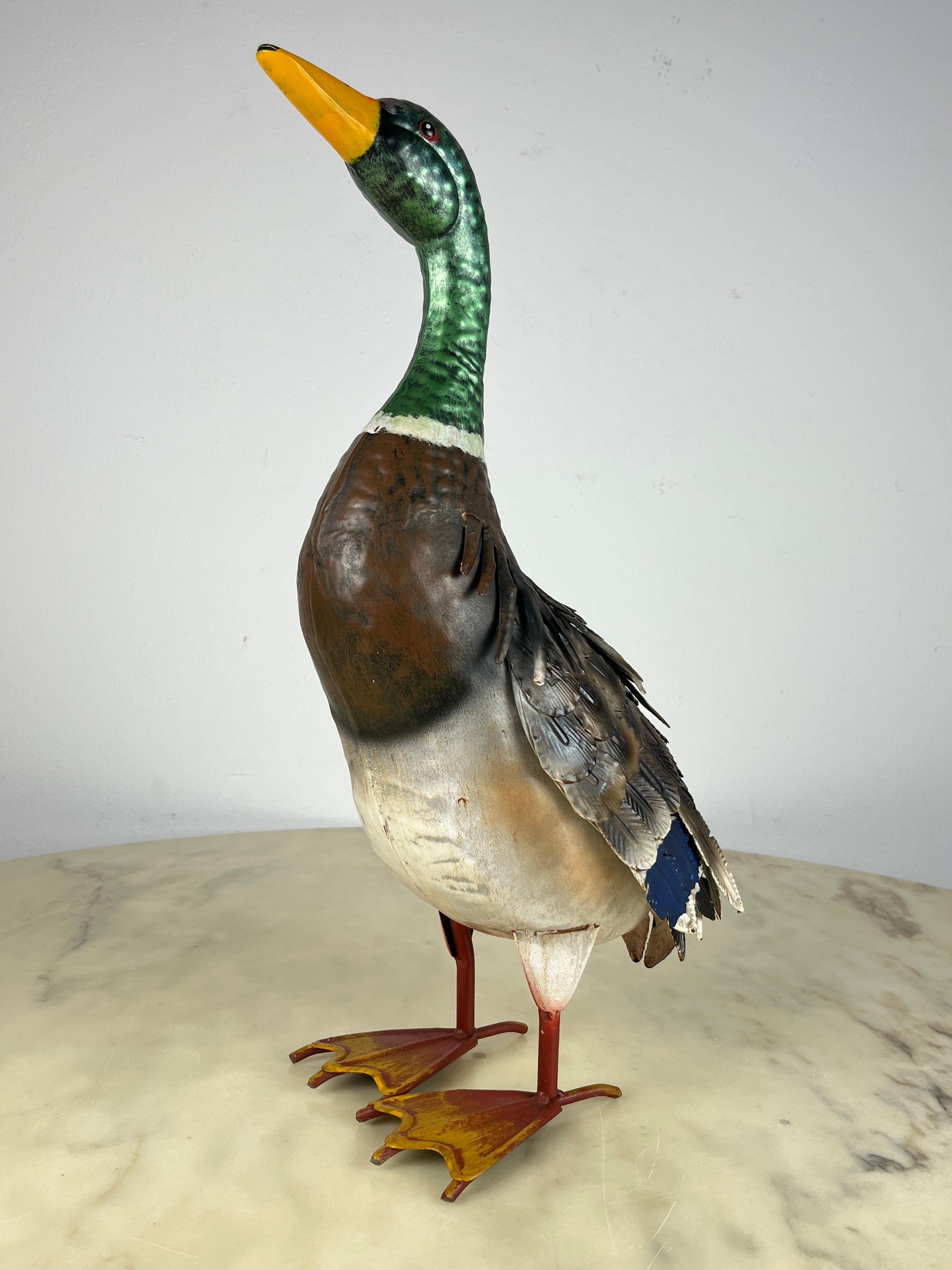 Other Large Decorated Metal Duck, Italy, 1980s For Sale