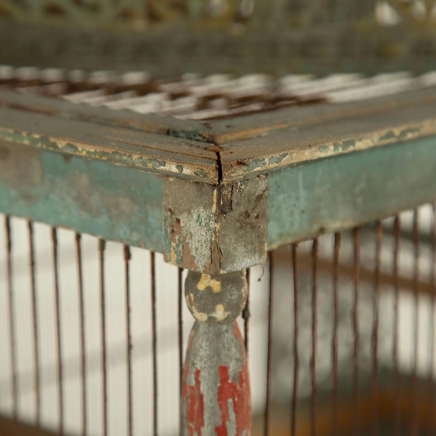 French Large Decorative 19th Century Bird Cage