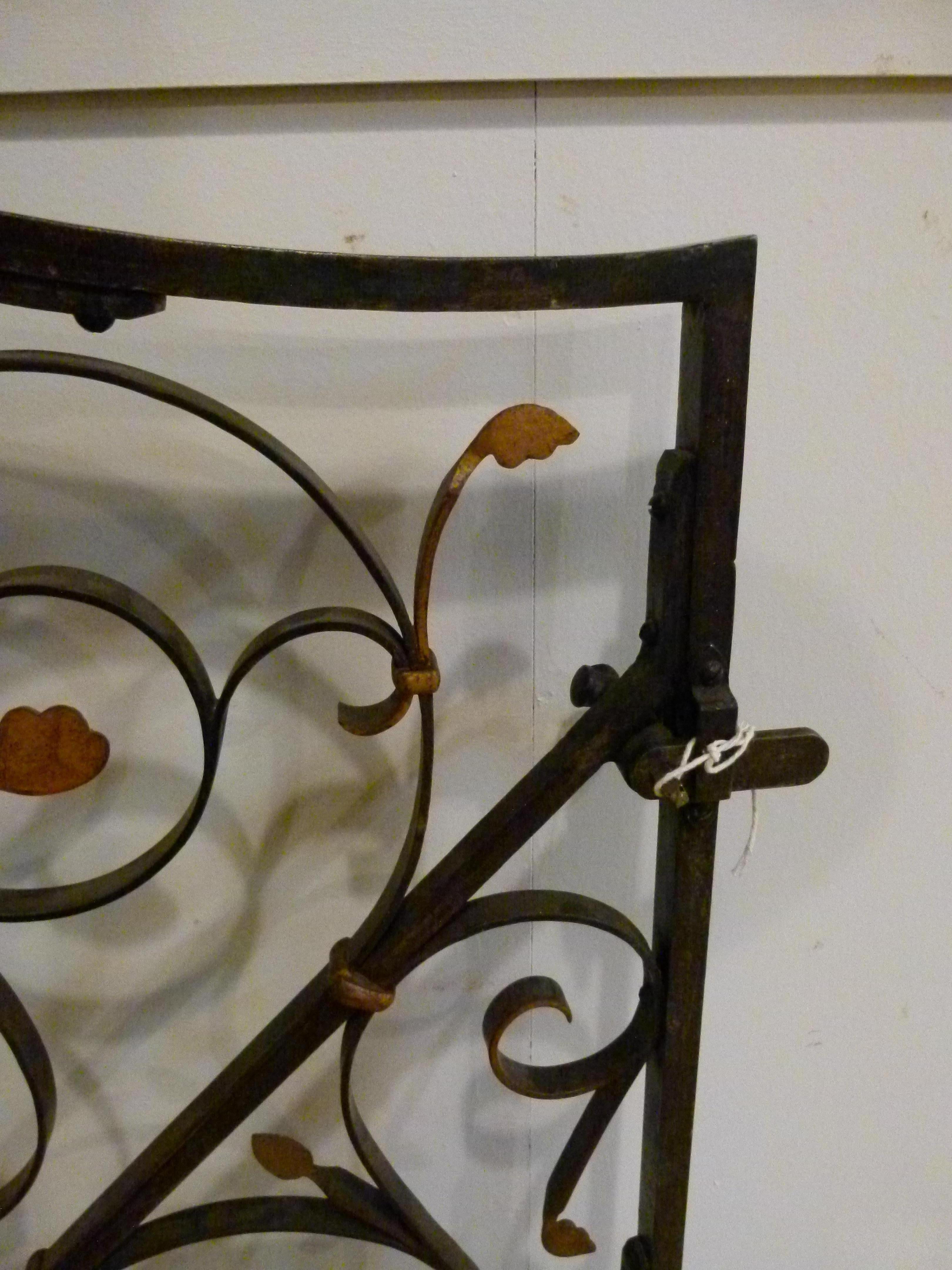 Large Decorative 4-Panel Iron Room Divider 13