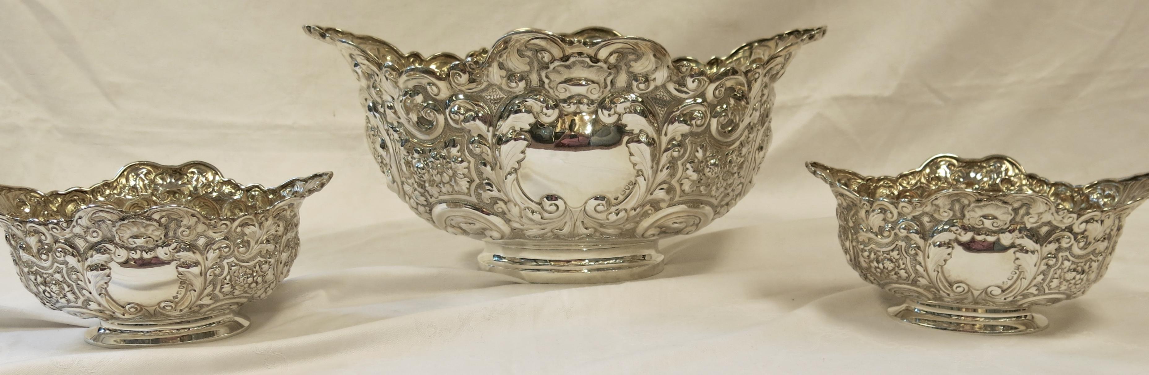 Large and Decorative Antique English Sterling Silver Centerpiece, Irish Interest 6