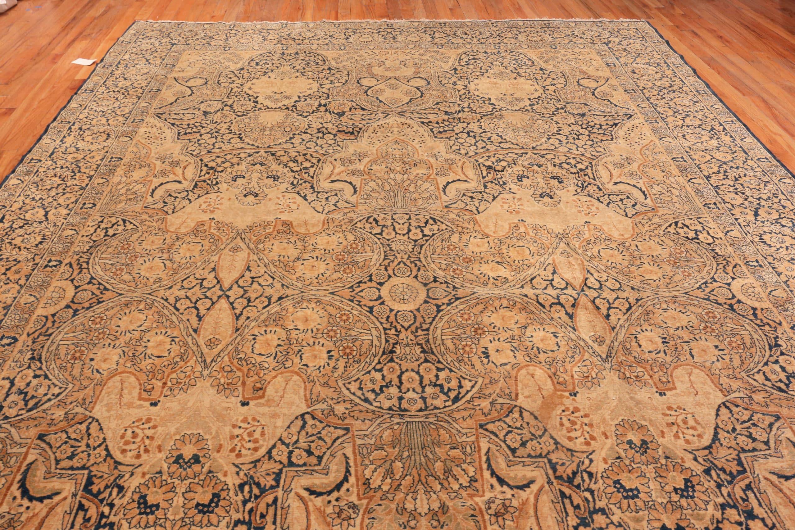 Wool Decorative Antique Persian Kerman Rug. 10 ft 8 in x 17 ft 3 in  For Sale