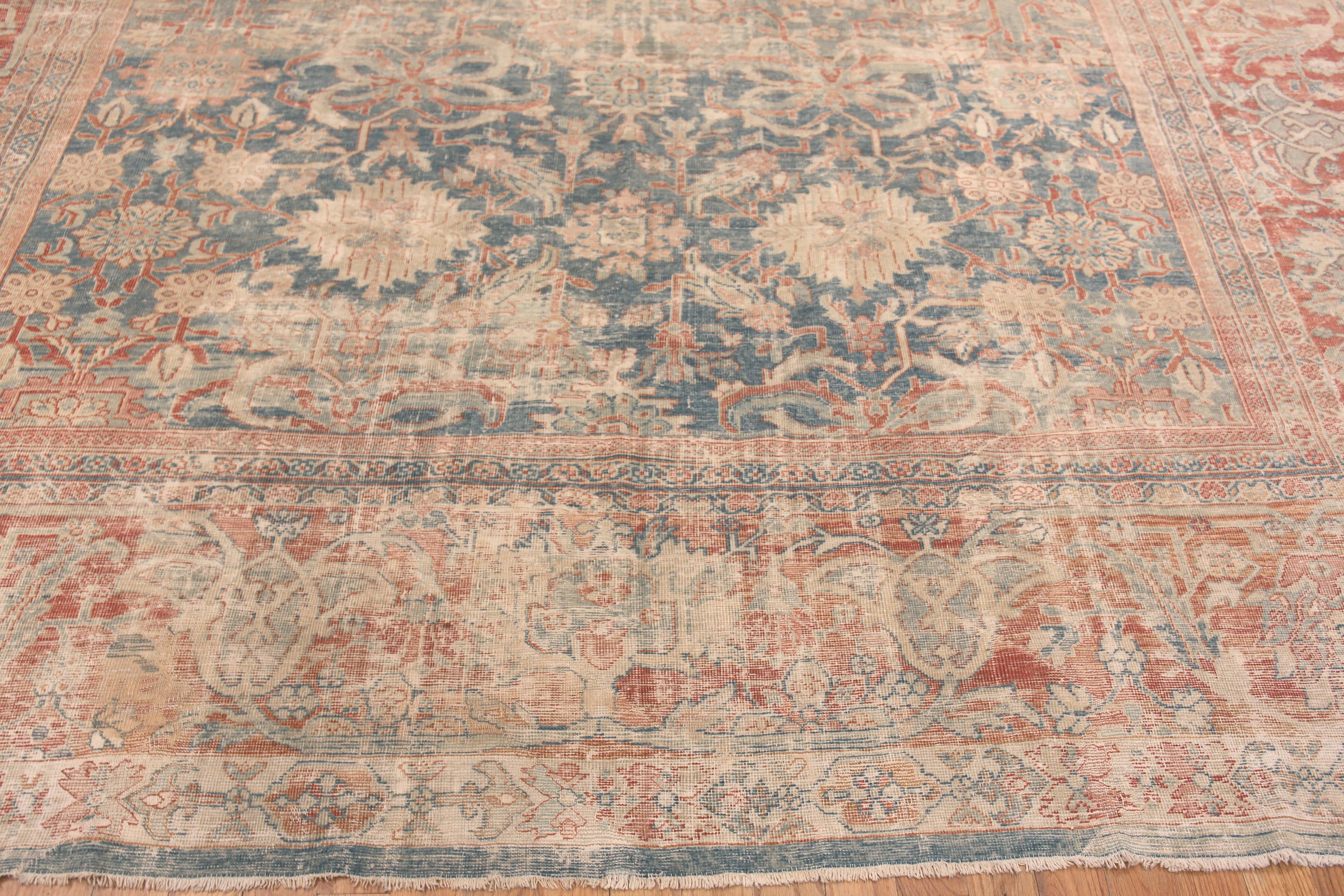 Phenomenal Large Decorative Antique Persian Shabby Chic Sultanabad Rug, Country of origin: Persian Rugs, Circa date: 1920