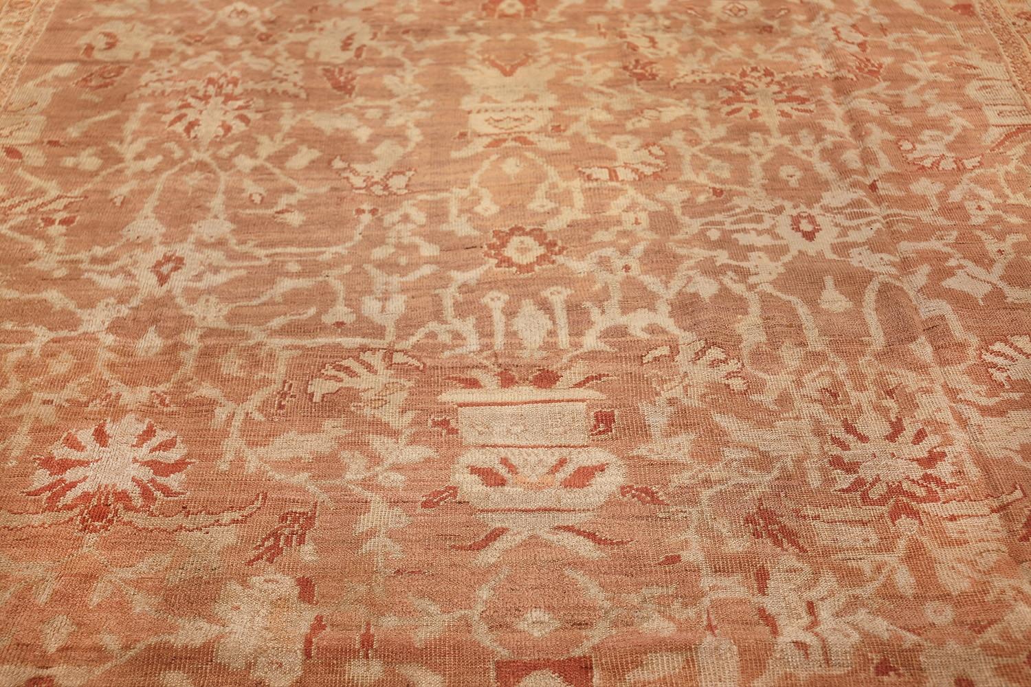 19th Century Nazmiyal Decorative Antique Persian Ziegler Sultanabad Rug. Size: 11 ft x 15 ft For Sale
