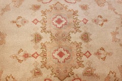 Decorative Antique Turkish Oushak Rug. 15 ft x 18 ft 6 in