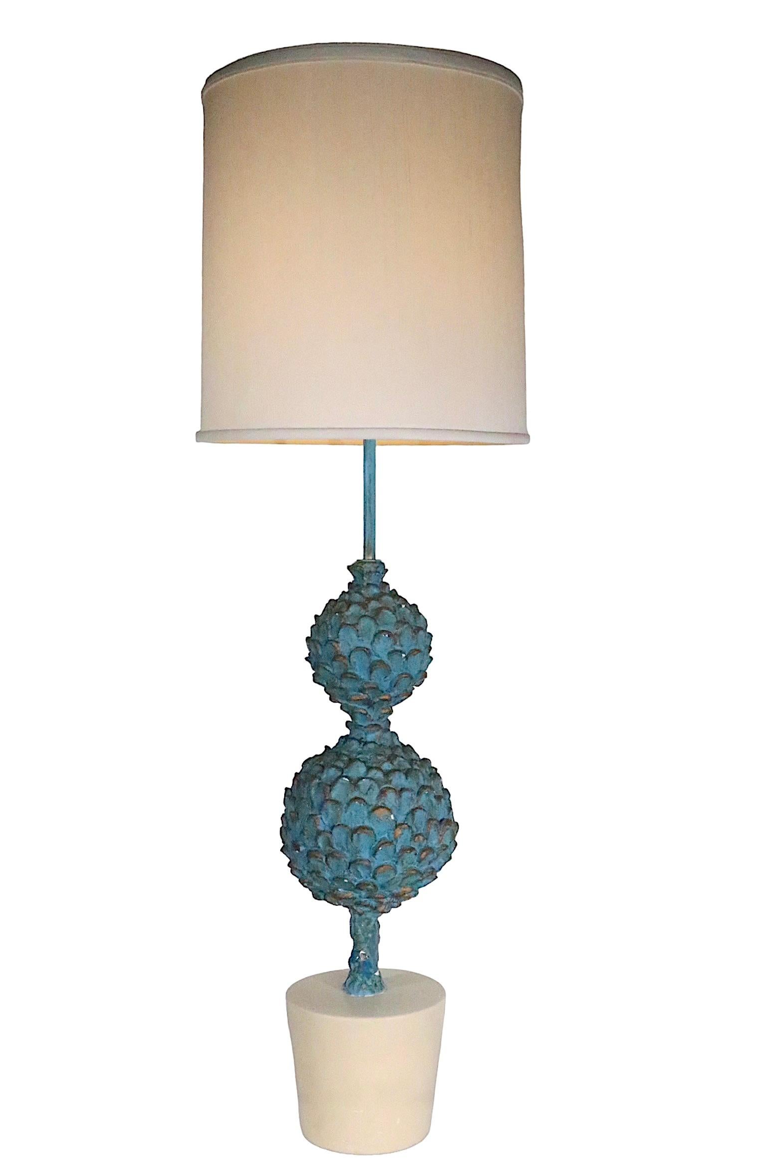 Large Decorative  Artichoke Plant Form Table Lamp  For Sale 8