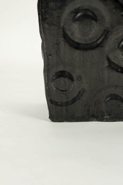 Large Decorative Black Ceramic Vases
