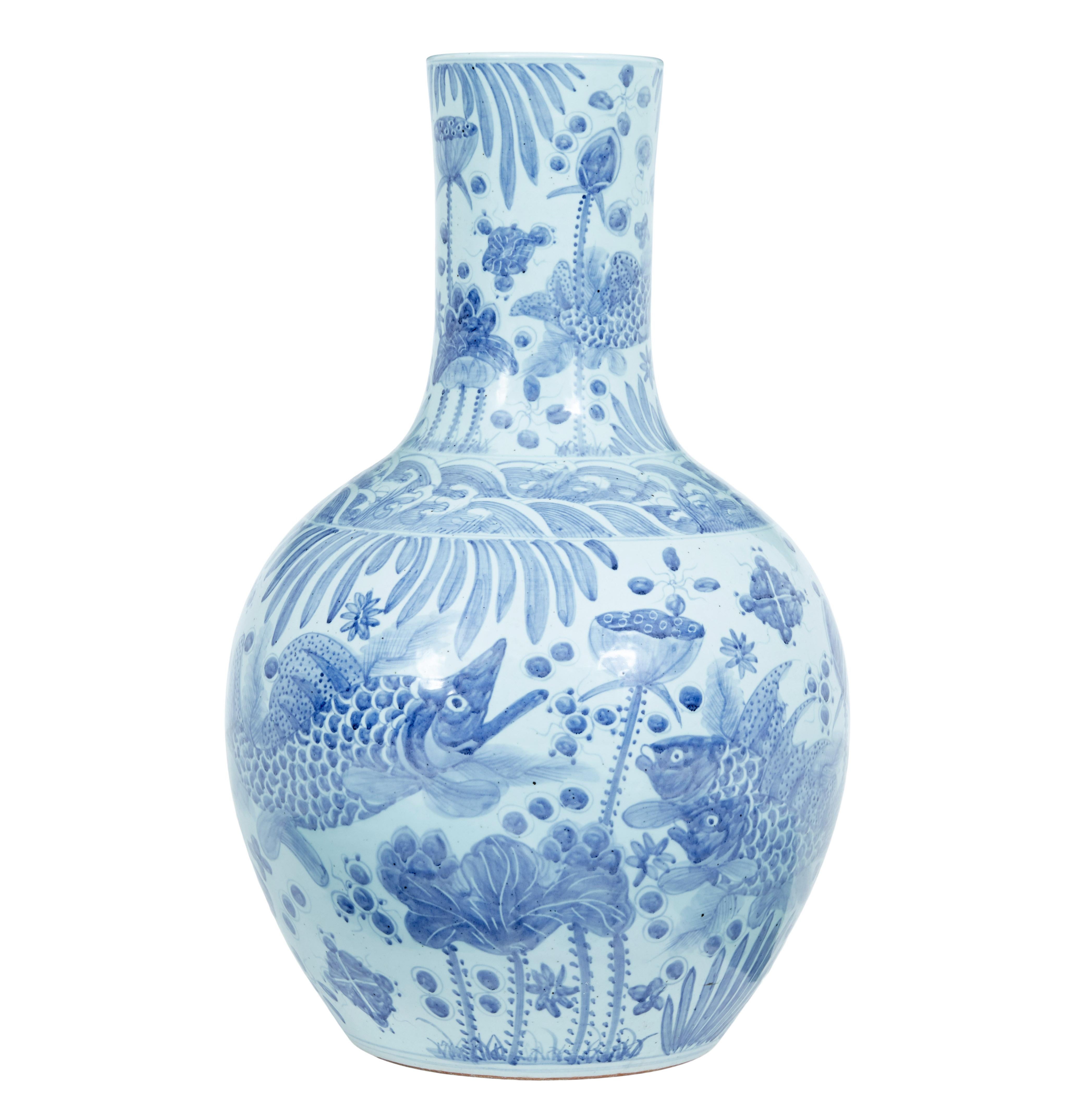 Color : A, Size : D24cmxH46cm YUBIN Vases for Decor Blue and White Ceramic Flower Vase China Ming Style Antique Vase Table Centerpieces Vase Blue and White Porcelain Temple Jar Vase-a D24cmxh46cm Color : A, Size : D24cmxH46cm YUBIN Vases for Decor Blue and White Ceramic Flower Vase China Ming Style Antique Vase Table Centerpieces Vase Blue and White Porcelain Temple Jar Vase-a D24cmxh46cm