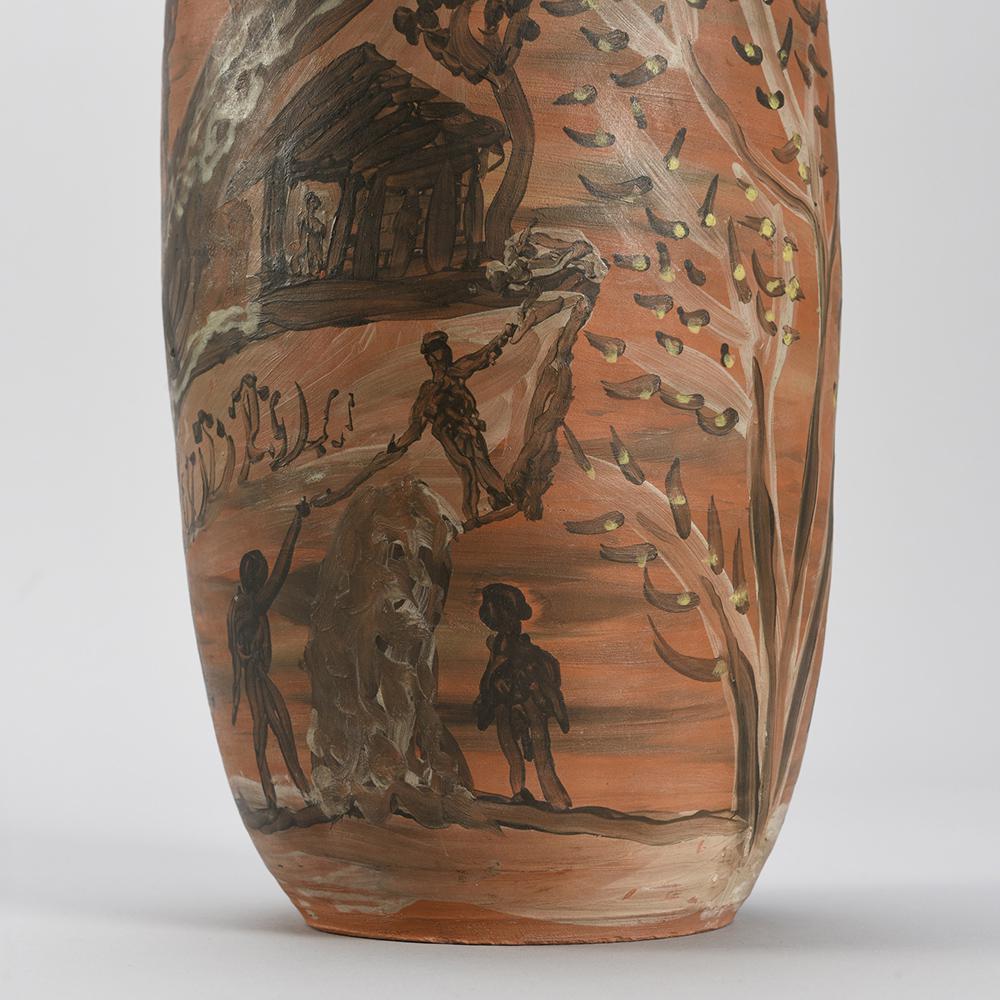  Große dekorative Flasche des französischen Keramikers Jules Agard  (Französisch) im Angebot