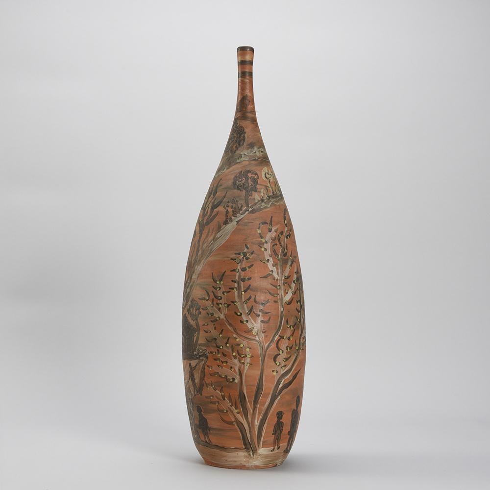 Large Decorative Bottle by the French Ceramicist Jules Agard For Sale 3