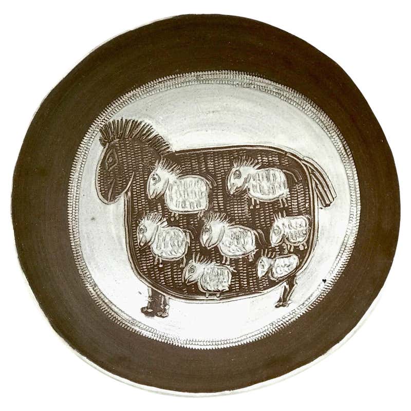 Pair of Small Vintage French Decorative Trays by Albert Thiry 'circa ...