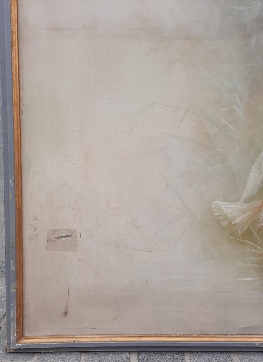 Große dekorative Leinwand, CIRCA 1900, signiert A. Hubert im Angebot 7