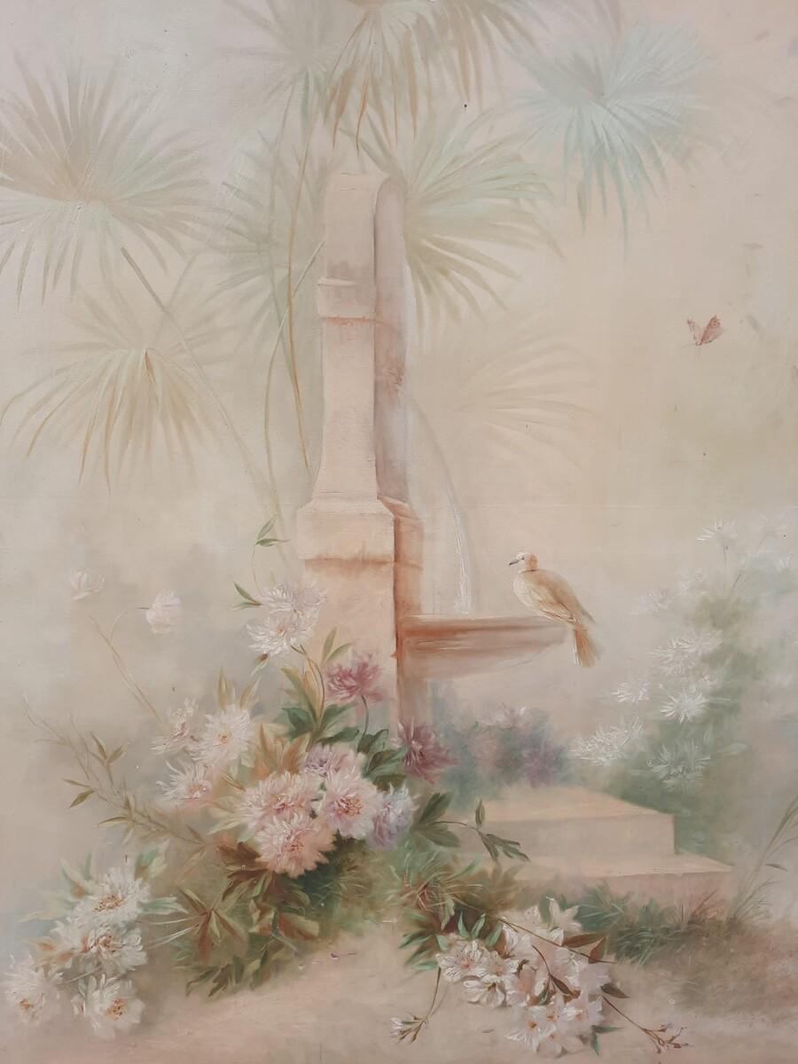 Große dekorative Leinwand, CIRCA 1900, signiert A. Hubert im Zustand „Gut“ im Angebot in Brussels, BE