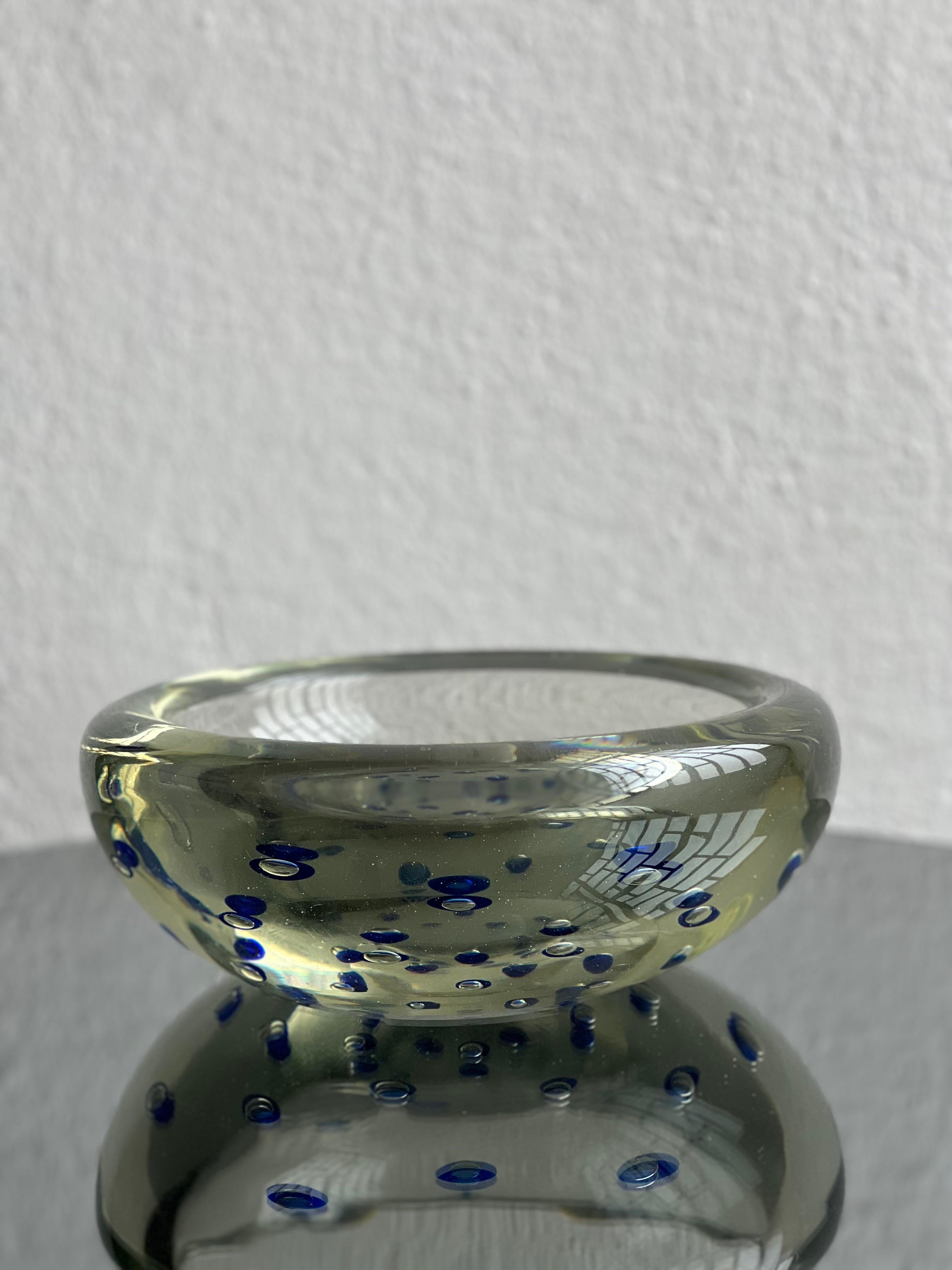 Mid-Century moderno Grande centrotavola decorativo - complemento d'arredo, vetro Art Decor di Vamsa anni '40 in vendita