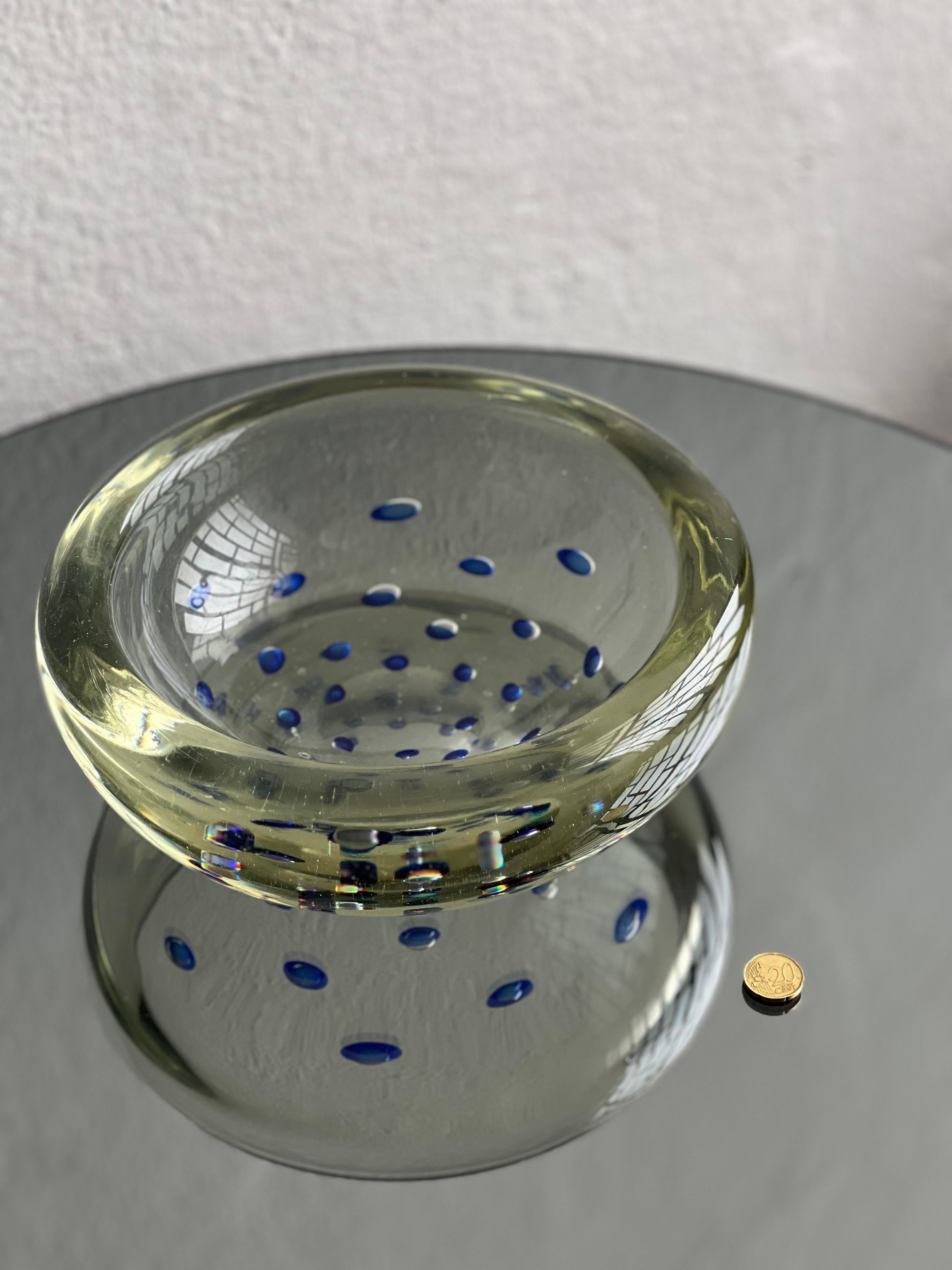 Grande centrotavola decorativo - complemento d'arredo, vetro Art Decor di Vamsa anni '40 in vendita 2